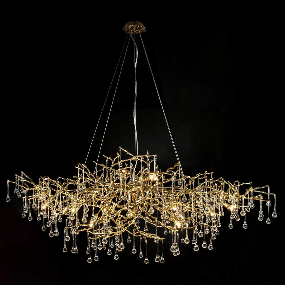 Изображение товара Подвесная люстра светодиодная 10067/1500 GD Loft It Bijout форма ветки