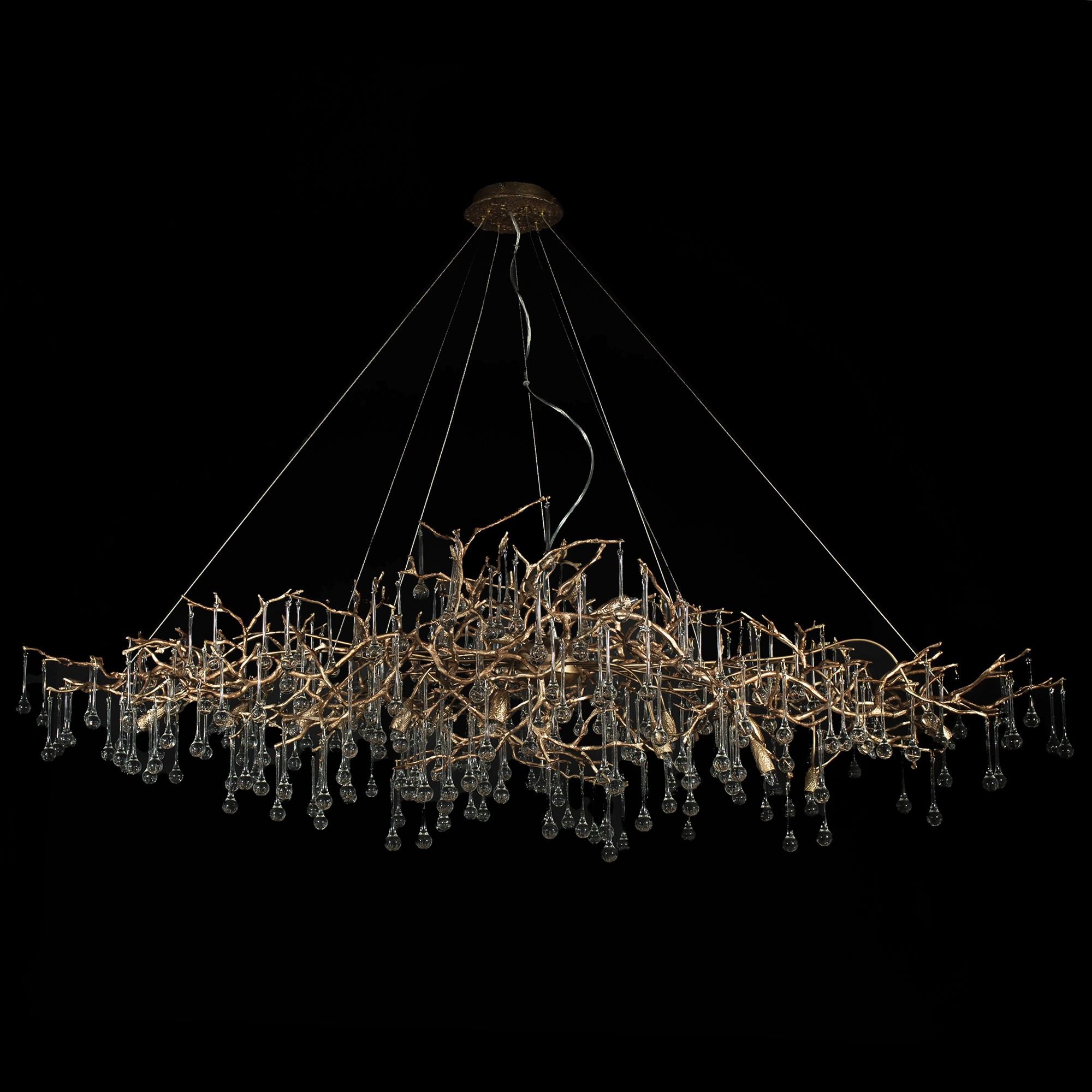 Изображение товара Подвесная люстра светодиодная 10067/1800 GB Loft It Bijout форма ветки