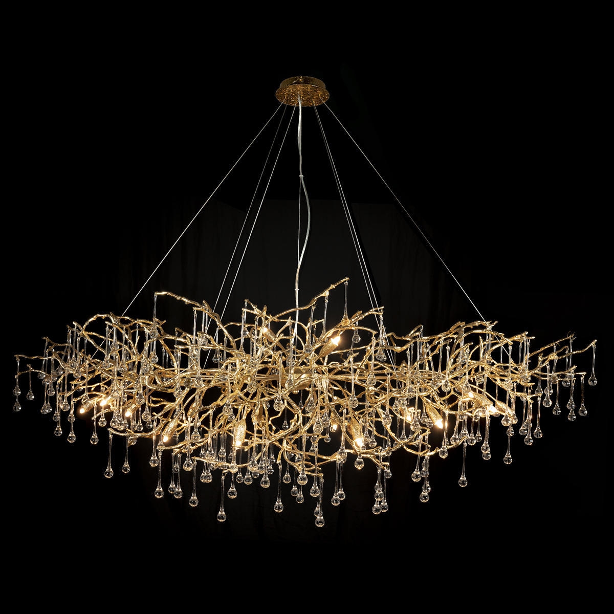 Изображение товара Подвесная светодиодная люстра светодиодная 10067/1800 GD Loft It арт-деко золото