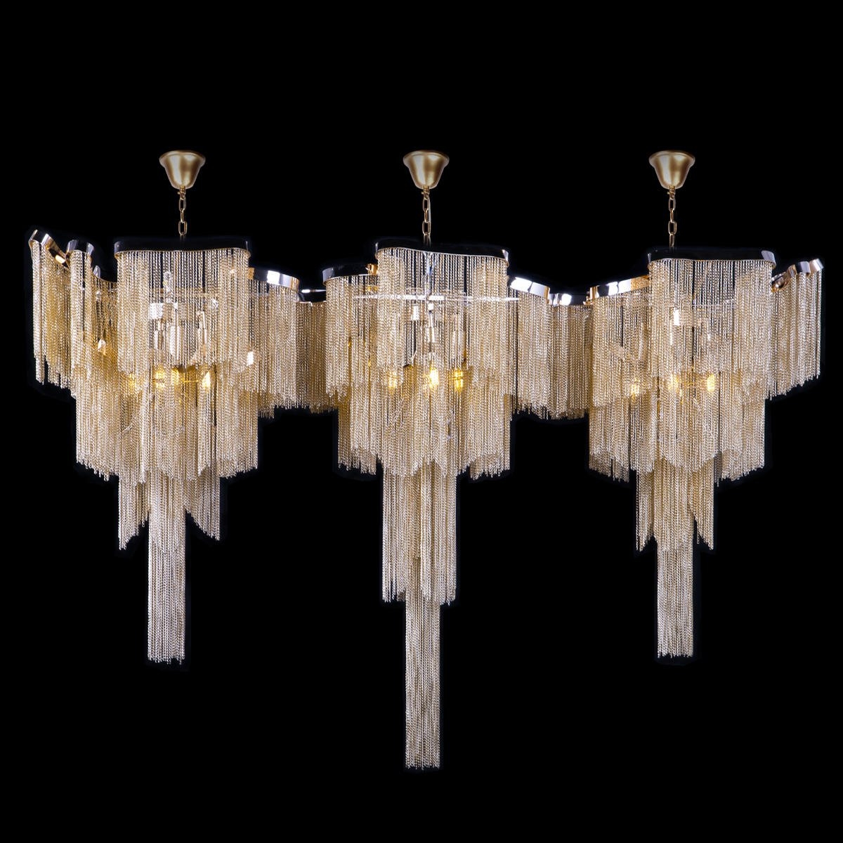 Изображение товара Подвесная люстра каскадная Loft It Stream 10208/1400R Gold