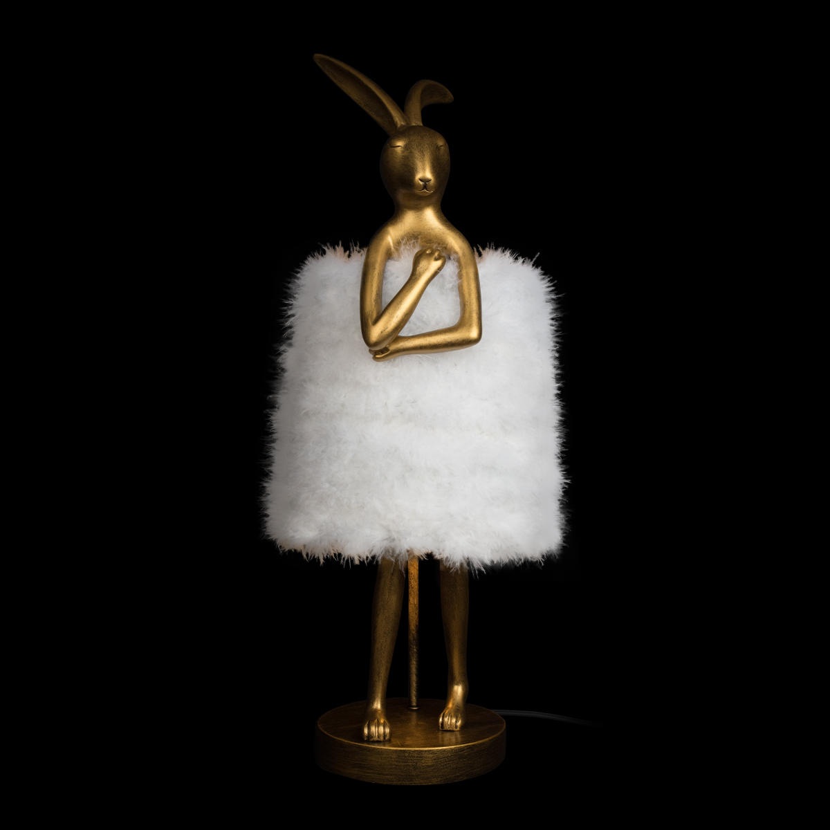 Изображение товара Настольная лампа Loft It Lapine 10315/B White fluff с животными