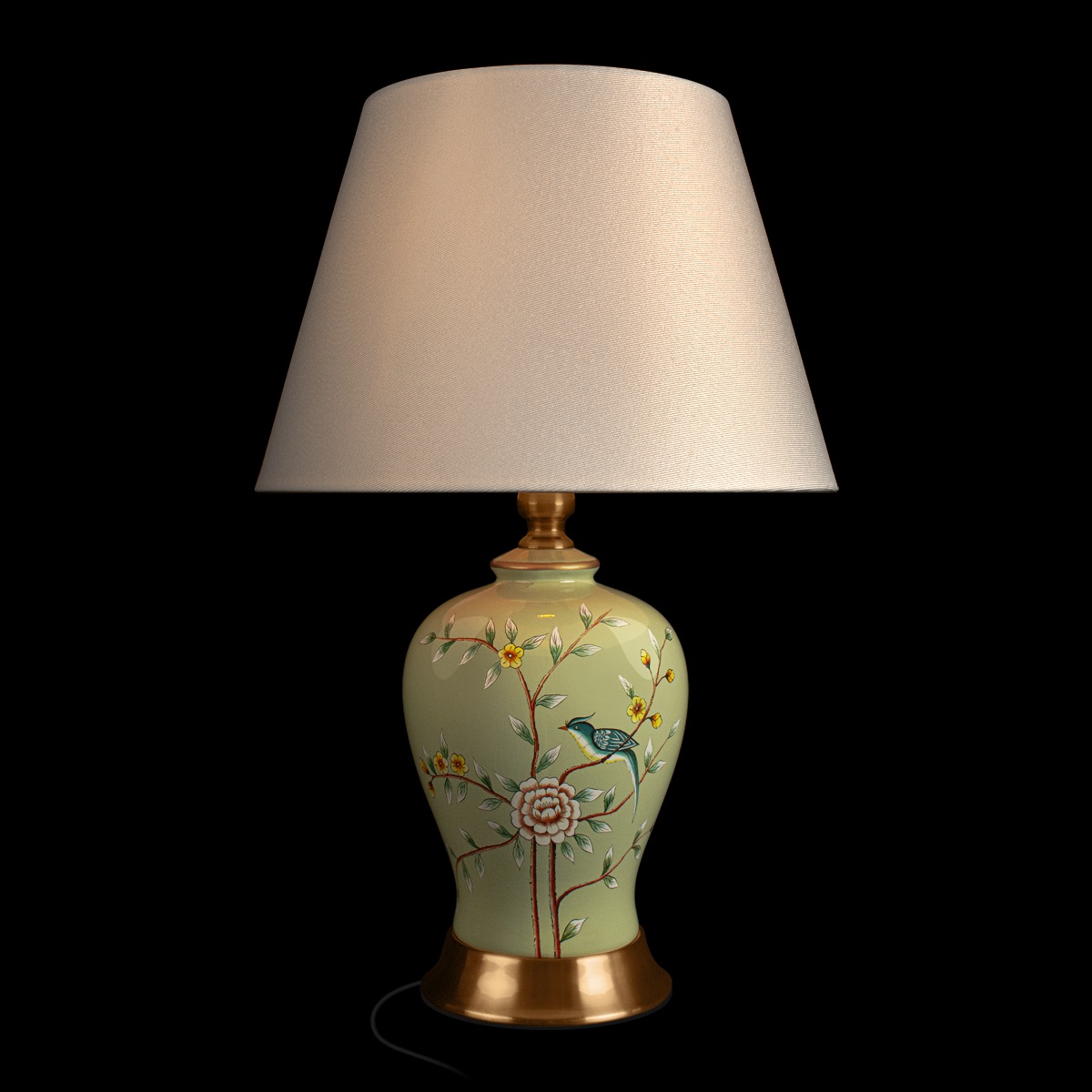 Изображение товара Настольная лампа Loft It Hydrangea 10383T с тканевым абажур и выключателем