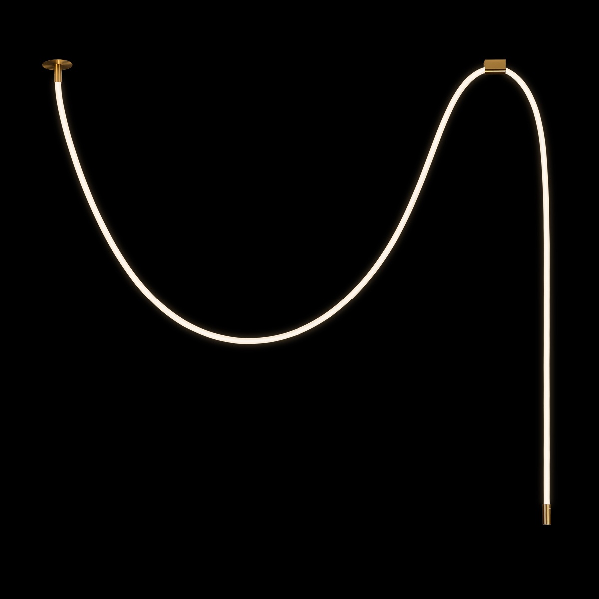 Изображение товара Подвесной светодиодный светильник Loft It Thread 10388A Brass бра мощностью 44.6 Вт