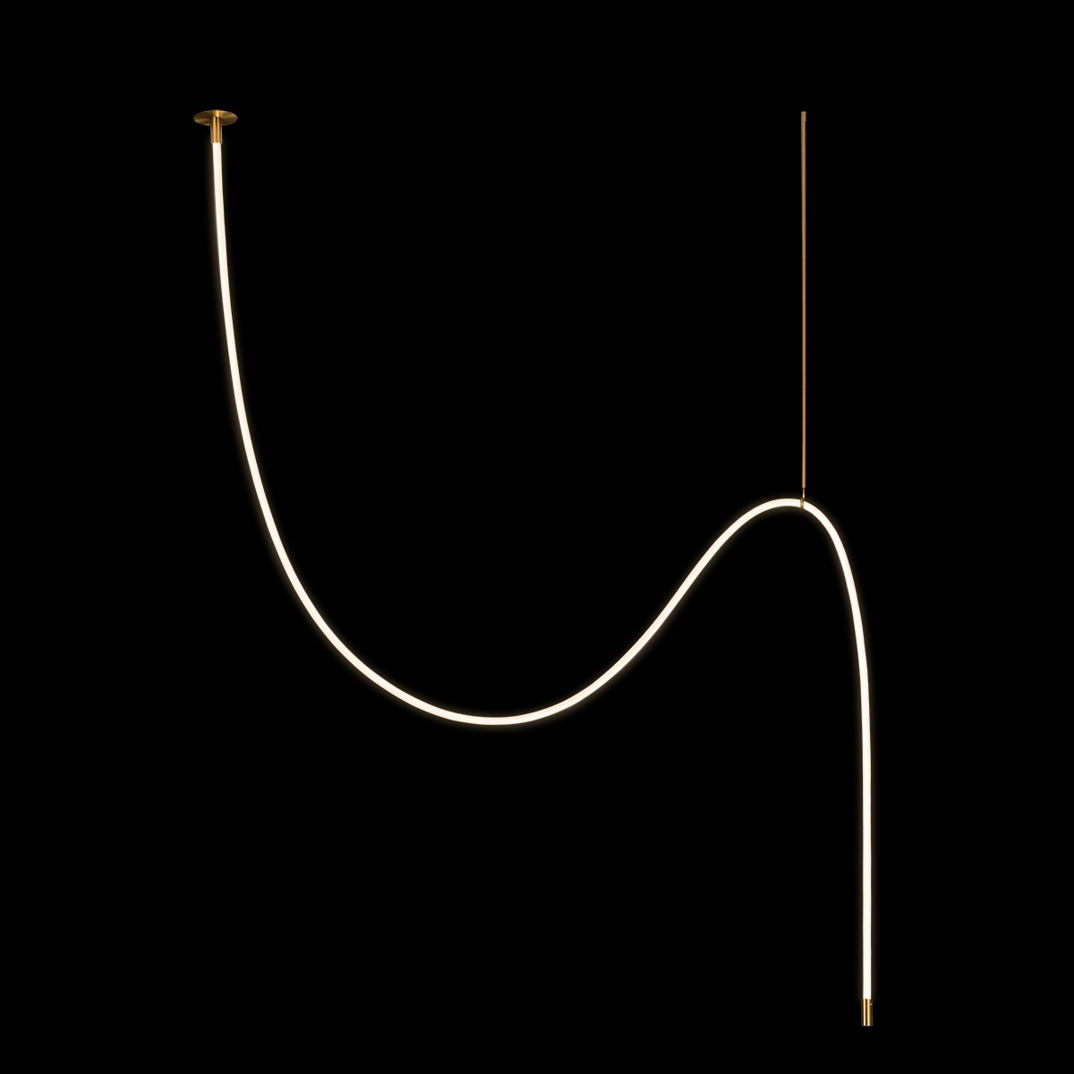 Изображение товара Подвесной светильник светодиодный Loft It Thread 10388C Brass современный дизайн