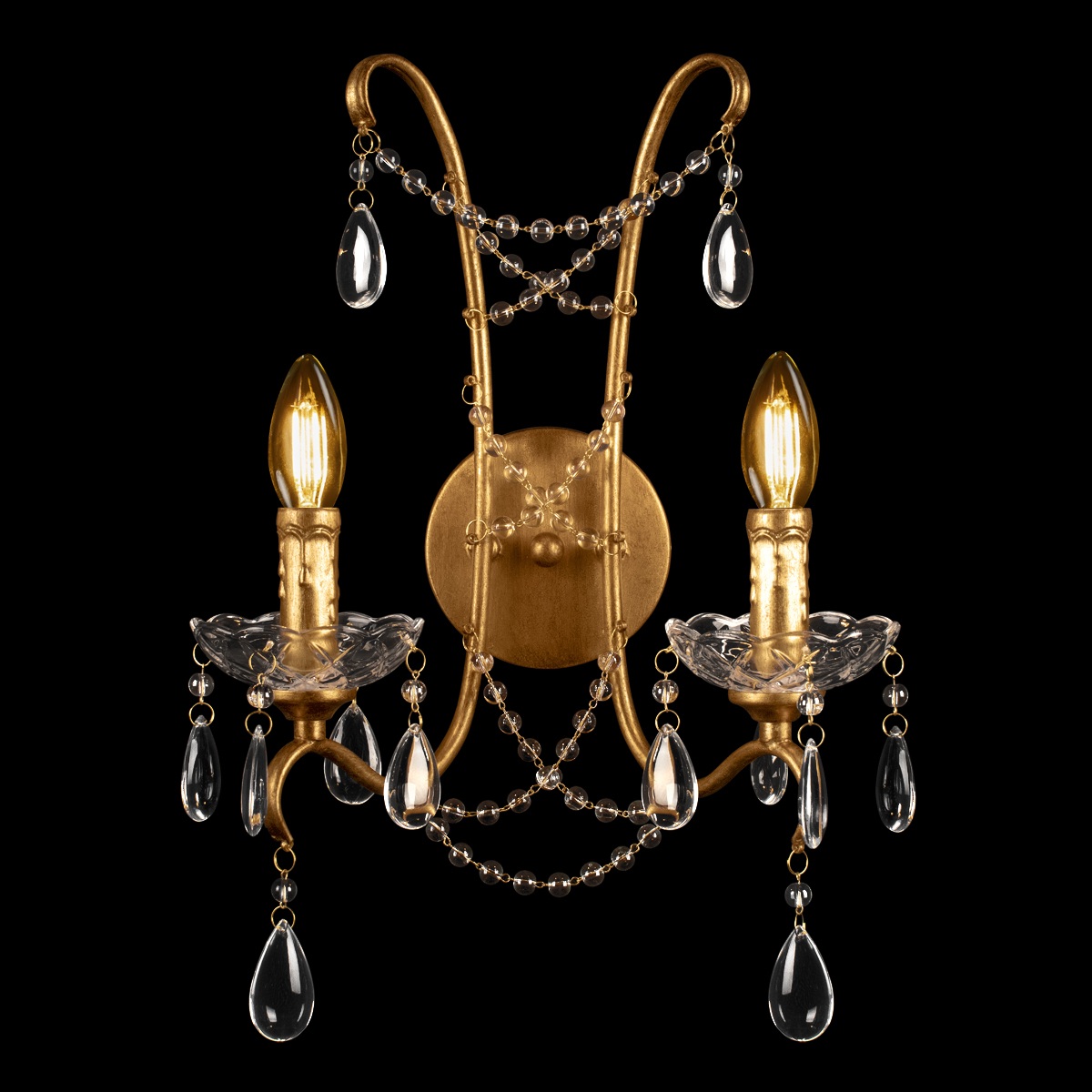 Изображение товара Бра со стеклянными подвесками в форме подсвечника Loft It Foil 10430W