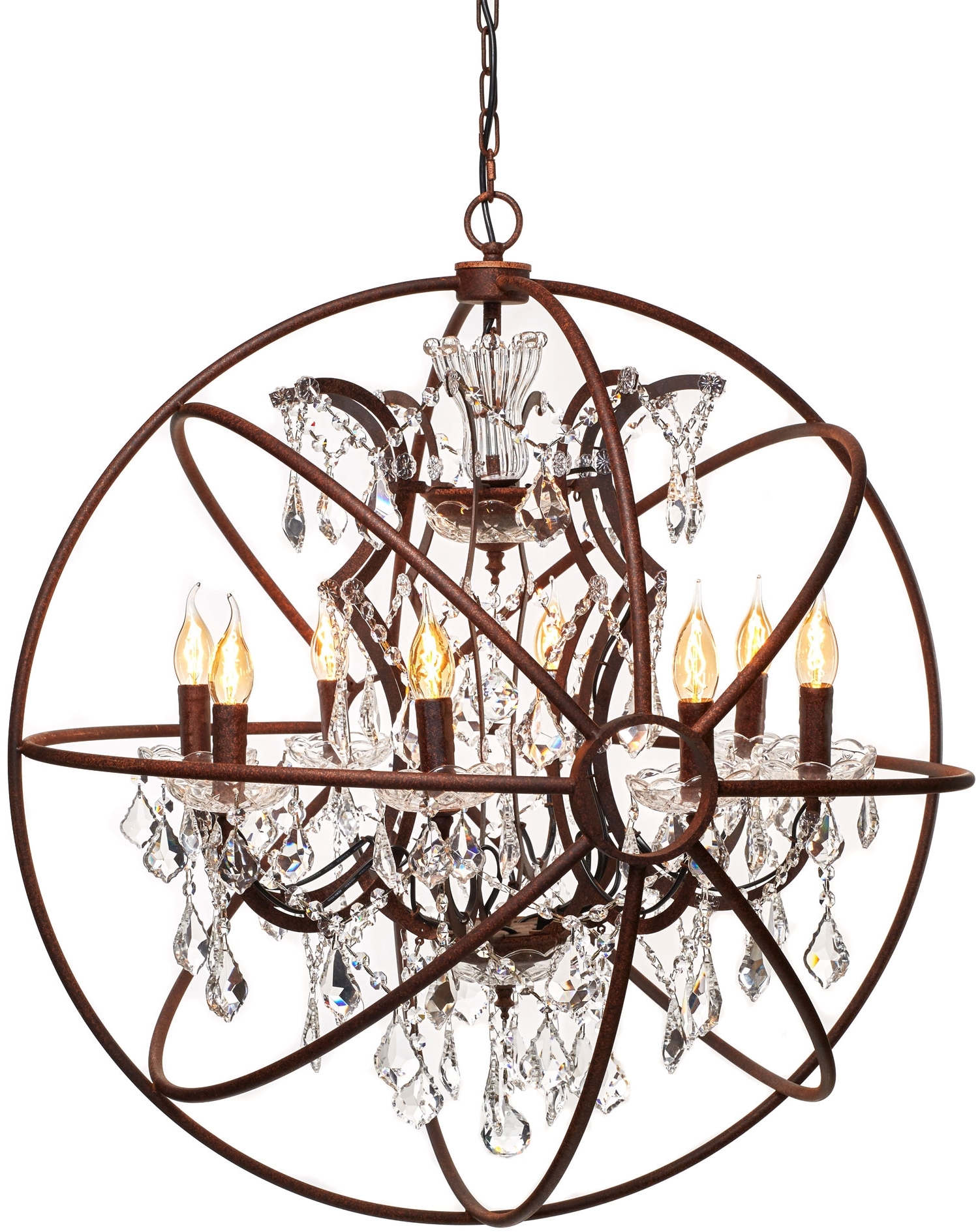 Изображение товара Подвесная люстра Loft It Foucaults Orb Crystal LOFT1897/8 подсвечник