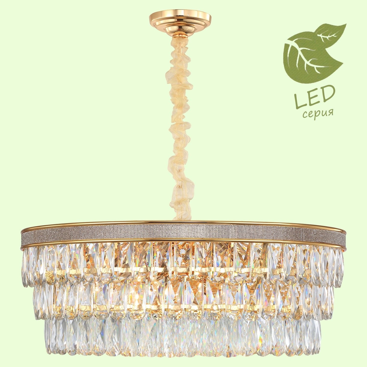 Изображение товара Большая подвесная люстра IP21 Lussole LGO Yuma GRLSP-8183