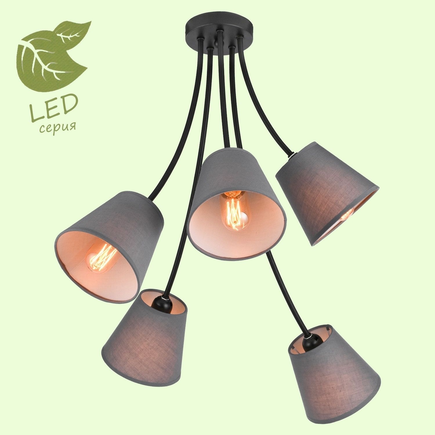 Изображение товара Потолочная люстра IP21 Lussole LGO Lafayette GRLSP-8266