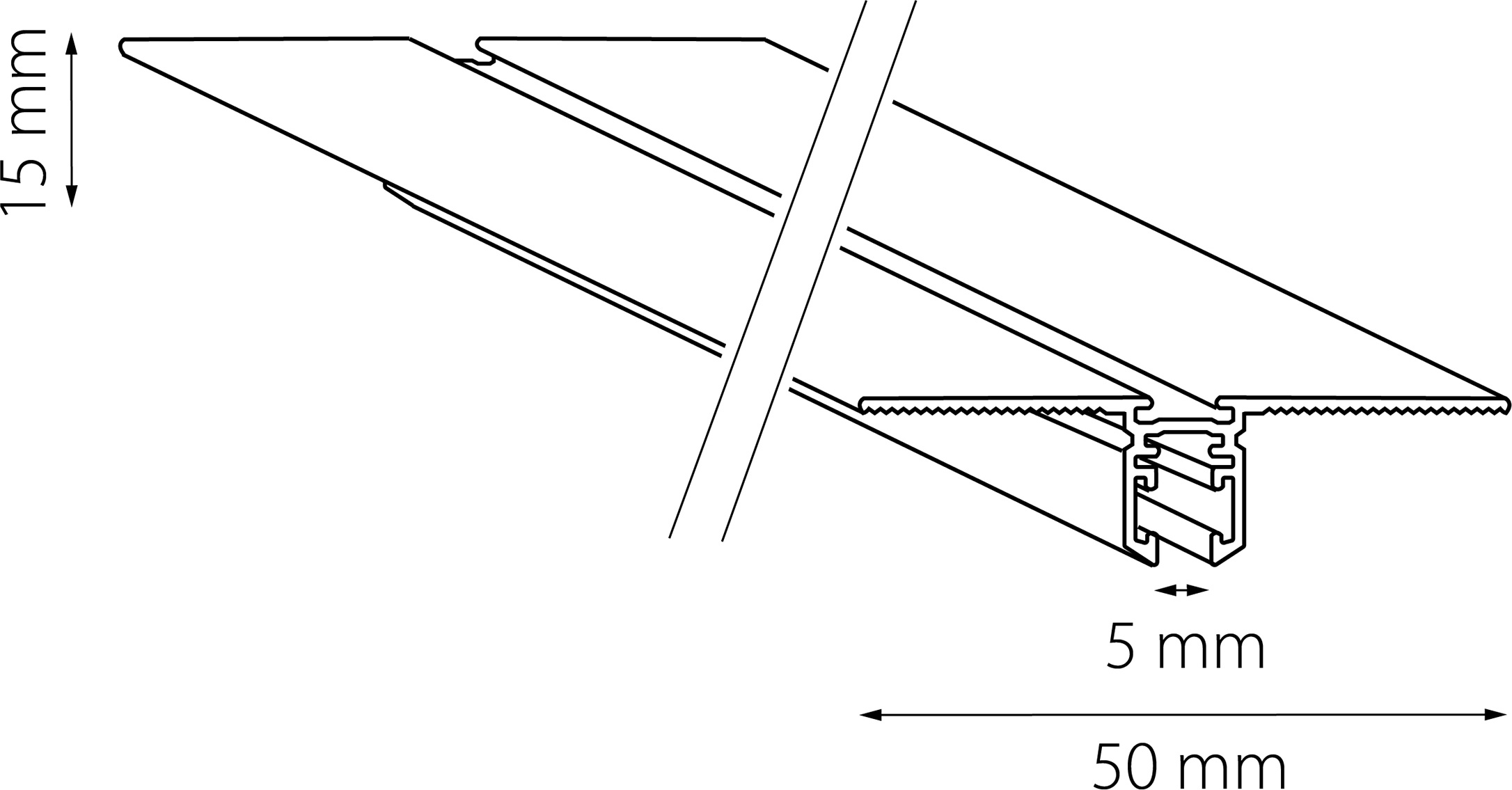 Изображение товара Шинопровод 1м низковольтный встраиваемый 24V Lightstar Linea 506317