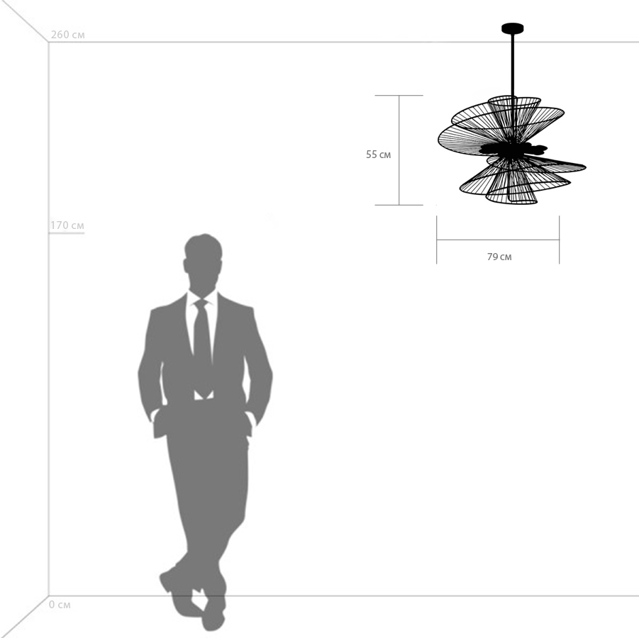 Изображение товара Потолочная люстра Lightstar Zeta 728183 8хE14 стиль арт-деко золото металл Китай
