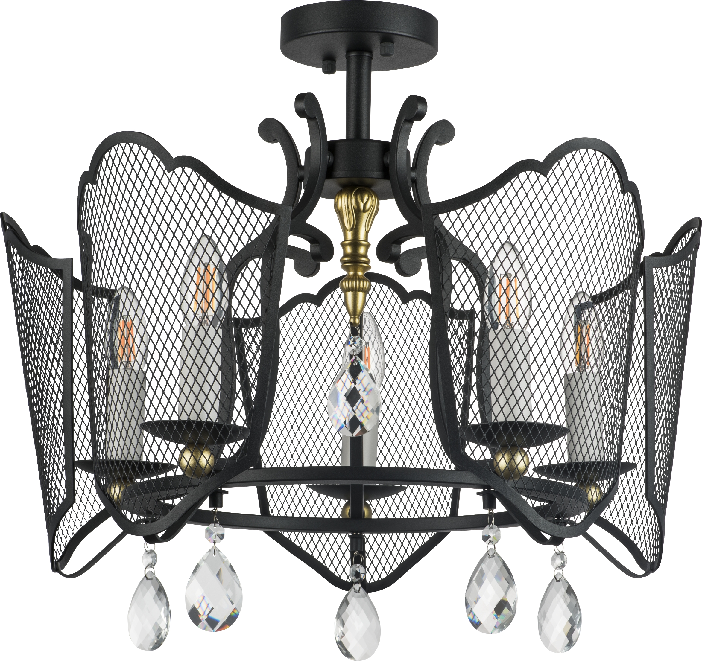 Изображение товара Потолочная люстра хрустальная Lightstar Castello 744057 классика металла и хрусталя