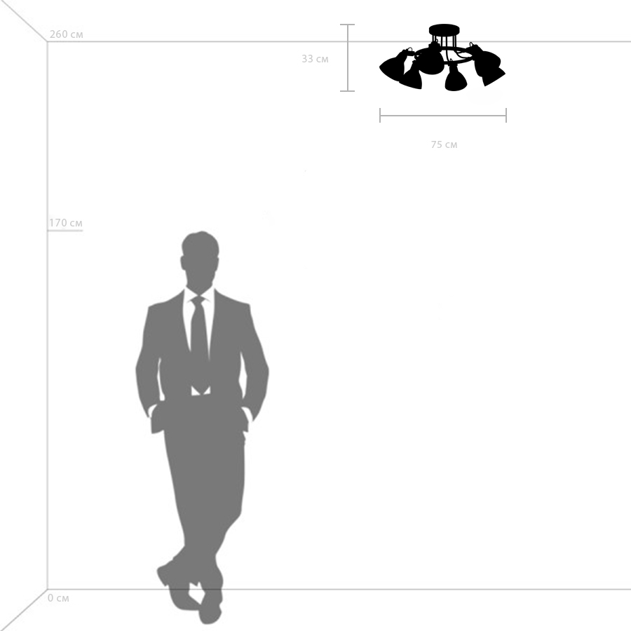 Изображение товара Потолочная люстра Lightstar Acrobata 761067