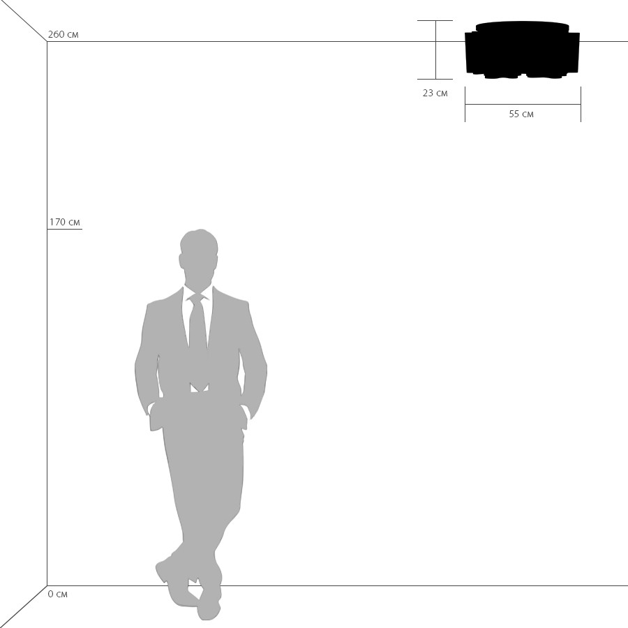 Изображение товара Потолочная люстра Lightstar Nubi 802077 7 плафонов стиль арт-деко современный дизайн