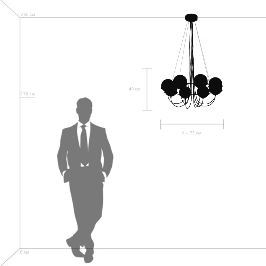 Изображение товара Потолочная люстра Lightstar GLOBO 803287 шарики