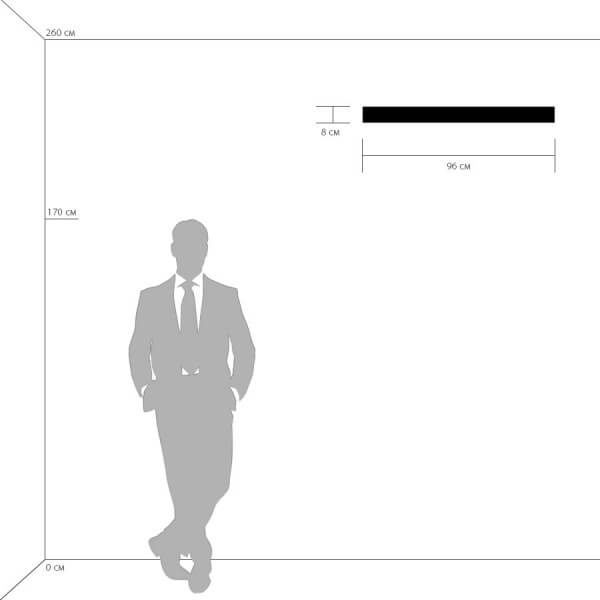 Изображение товара Настенный светильник прямоугольный линейный светодиодный Lightstar Fiume 810538