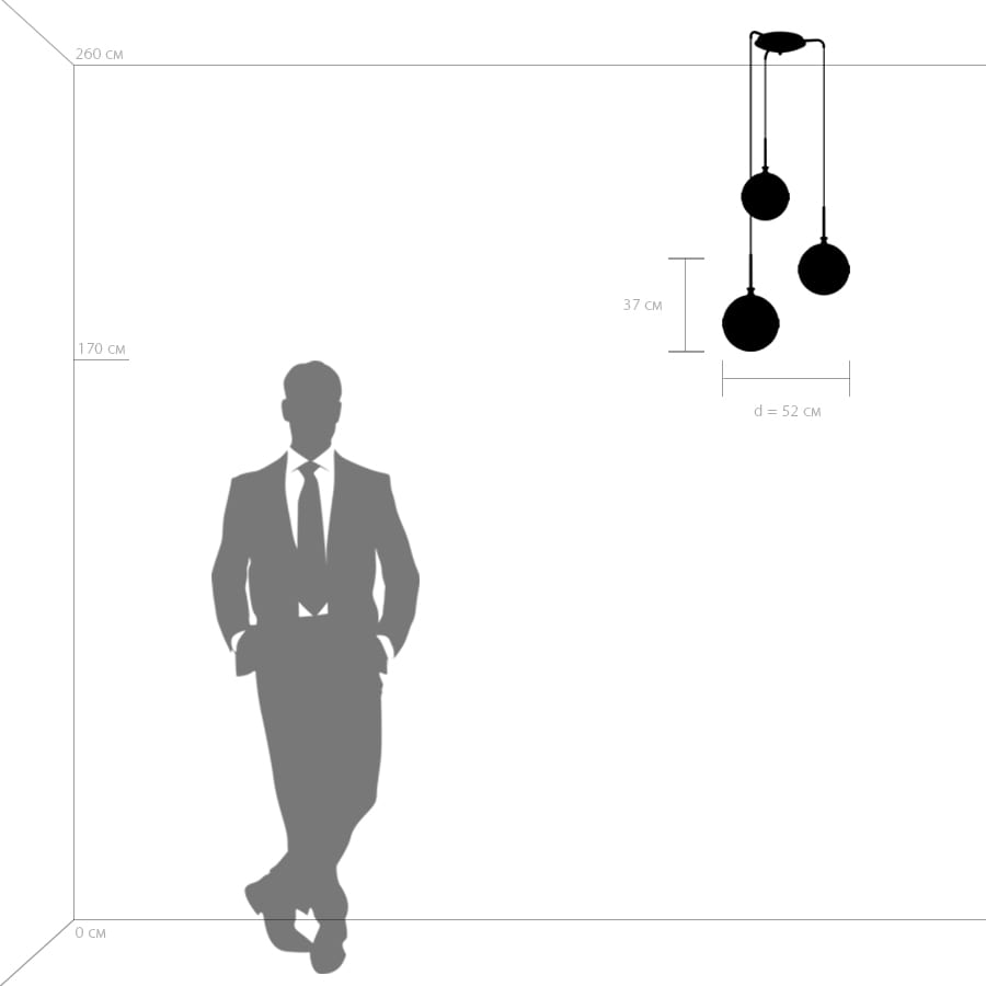 Изображение товара Подвесная люстра Lightstar GLOBO 813137 шарики