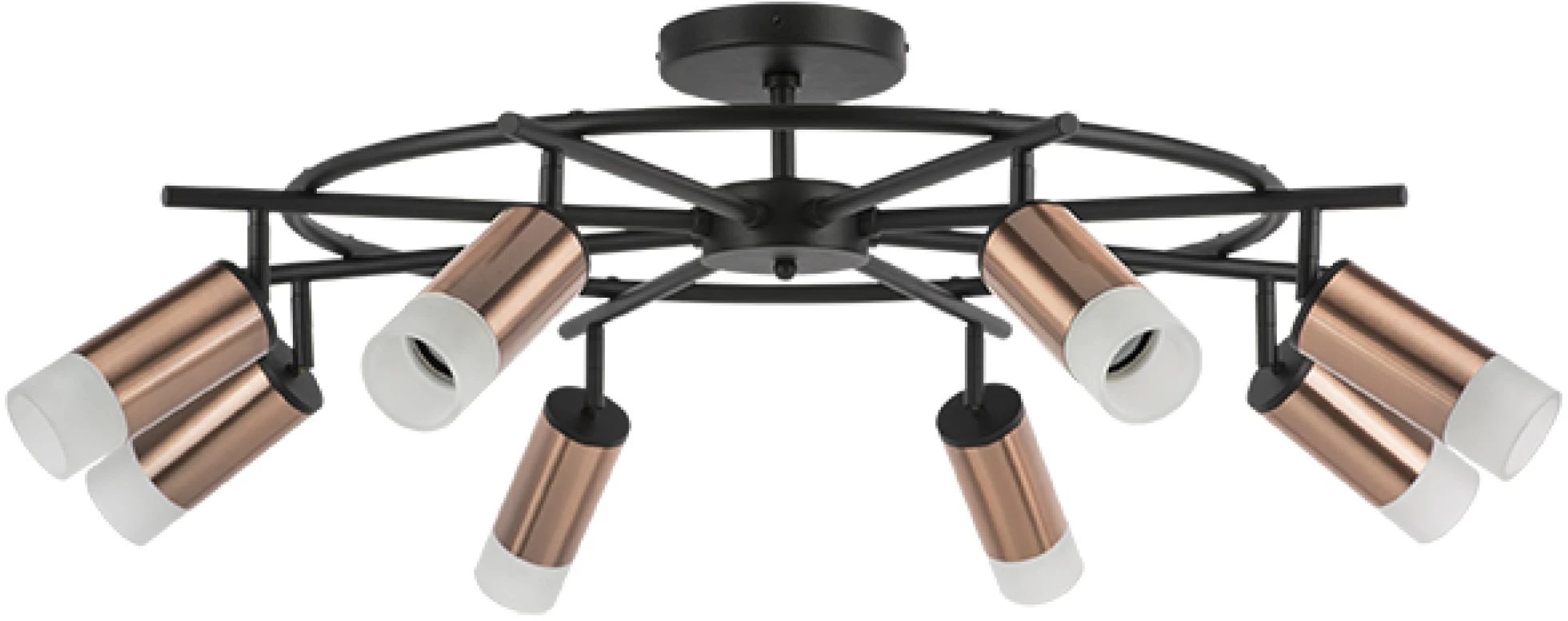 Изображение товара Люстра потолочная на штанге Lightstar RULLO LR7183081 стиль хай-тек с 8 плафонами