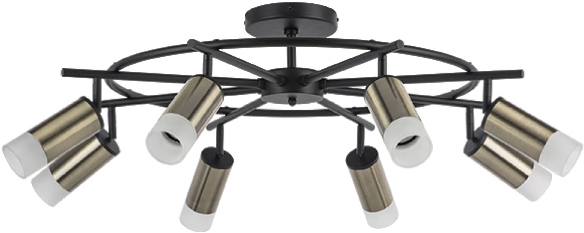 Изображение товара Люстра потолочная на штанге (571718+214431-8+202431-8) Lightstar RULLO LR7183181