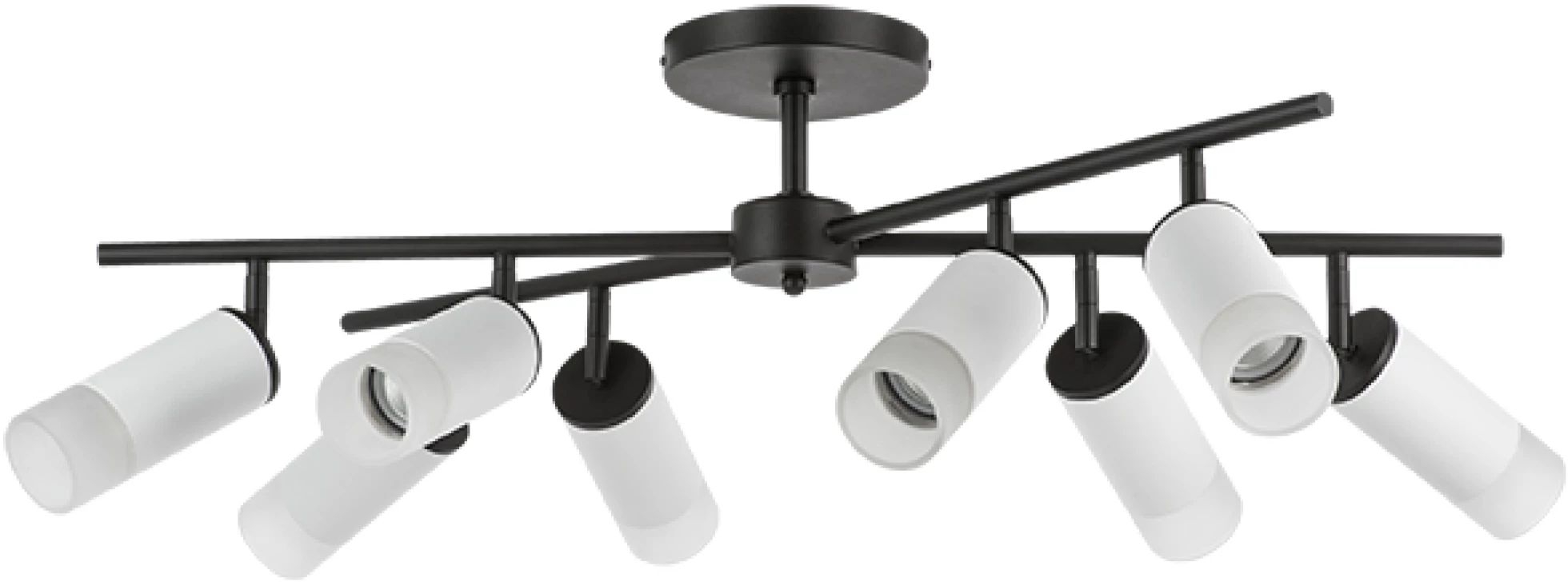 Изображение товара Люстра потолочная на штанге Lightstar RULLO LR7283681 8 плафонов стиль хай-тек