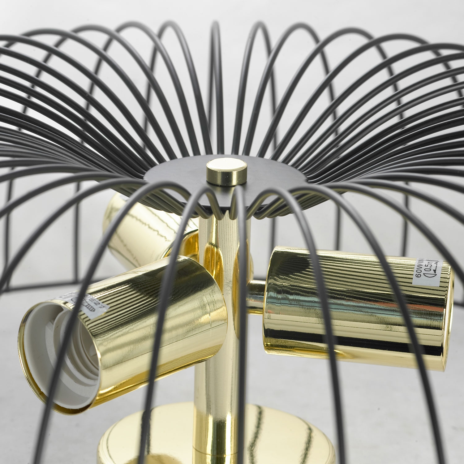 Изображение товара Потолочная люстра в форме клетки IP21 Lussole Loft Brooks LSP-8251