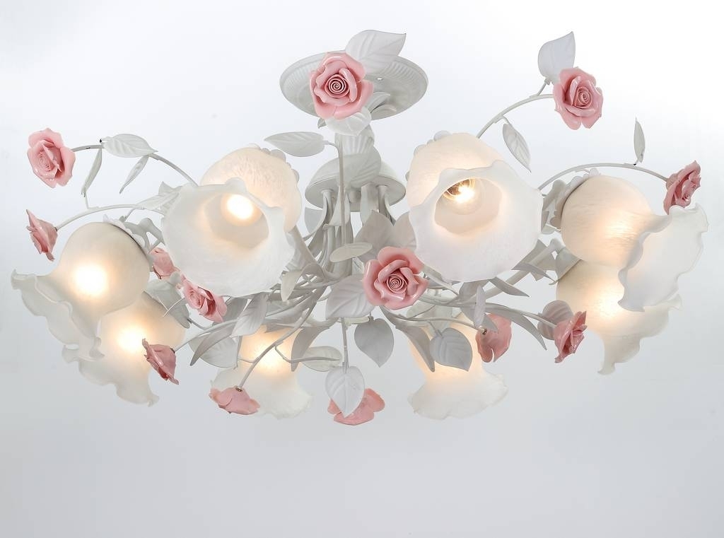 Изображение товара Потолочная люстра Lucia Tucci Fiori di Rose 114.8 из муранского стекла 8 ламп