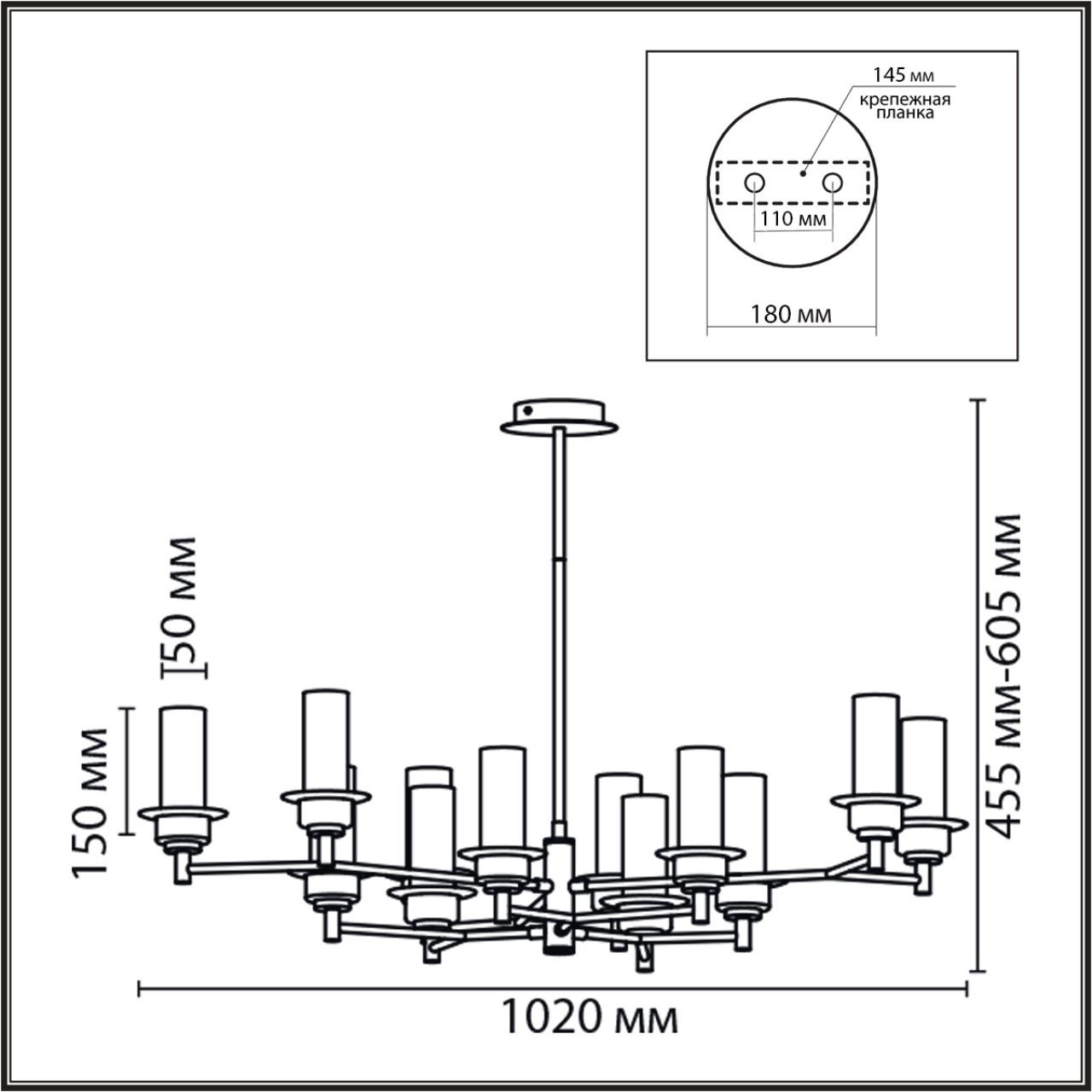 Изображение товара Потолочная люстра Lumion Madonna 6554/12C бронза/коньячный стиль модерн