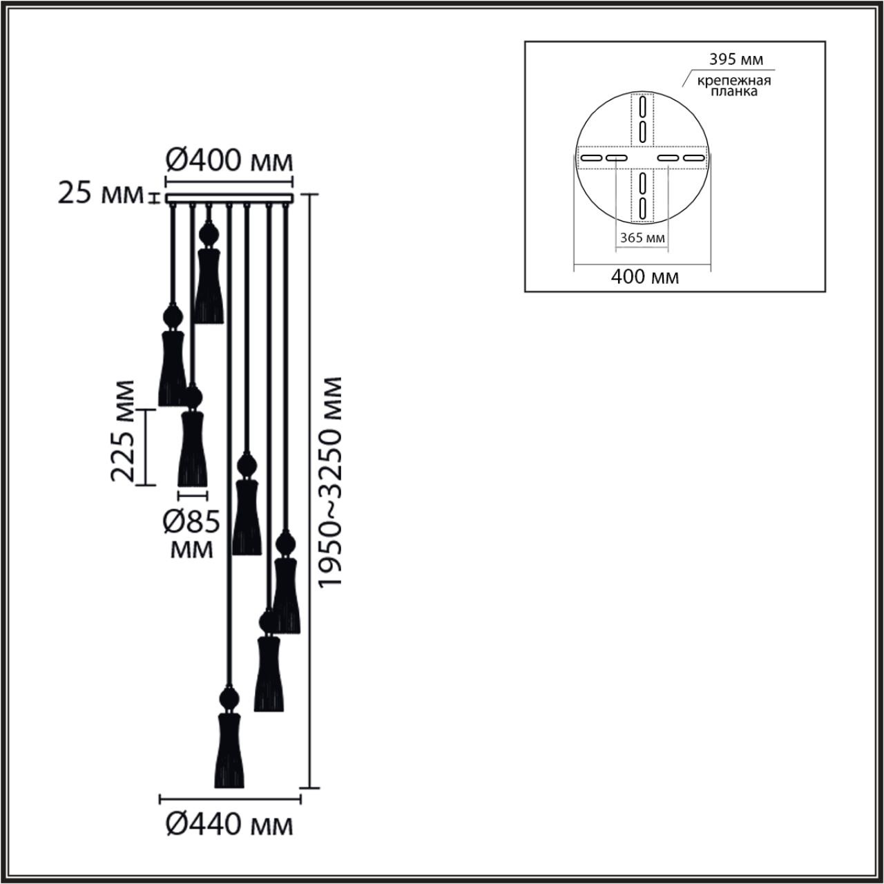 Изображение товара Потолочная люстра каскадная Lumion Emily 8268/7A хром/белый/прозрачный, металл/керамика/стекло Е14 7*40W 220V