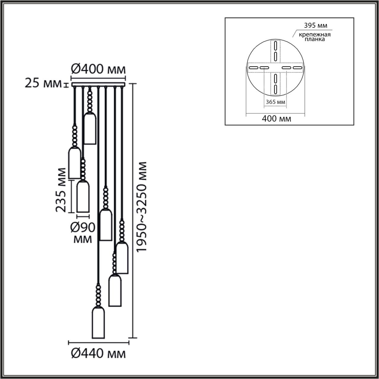 Изображение товара Потолочная люстра каскадная Lumion Emily 8270/7A хром/белый