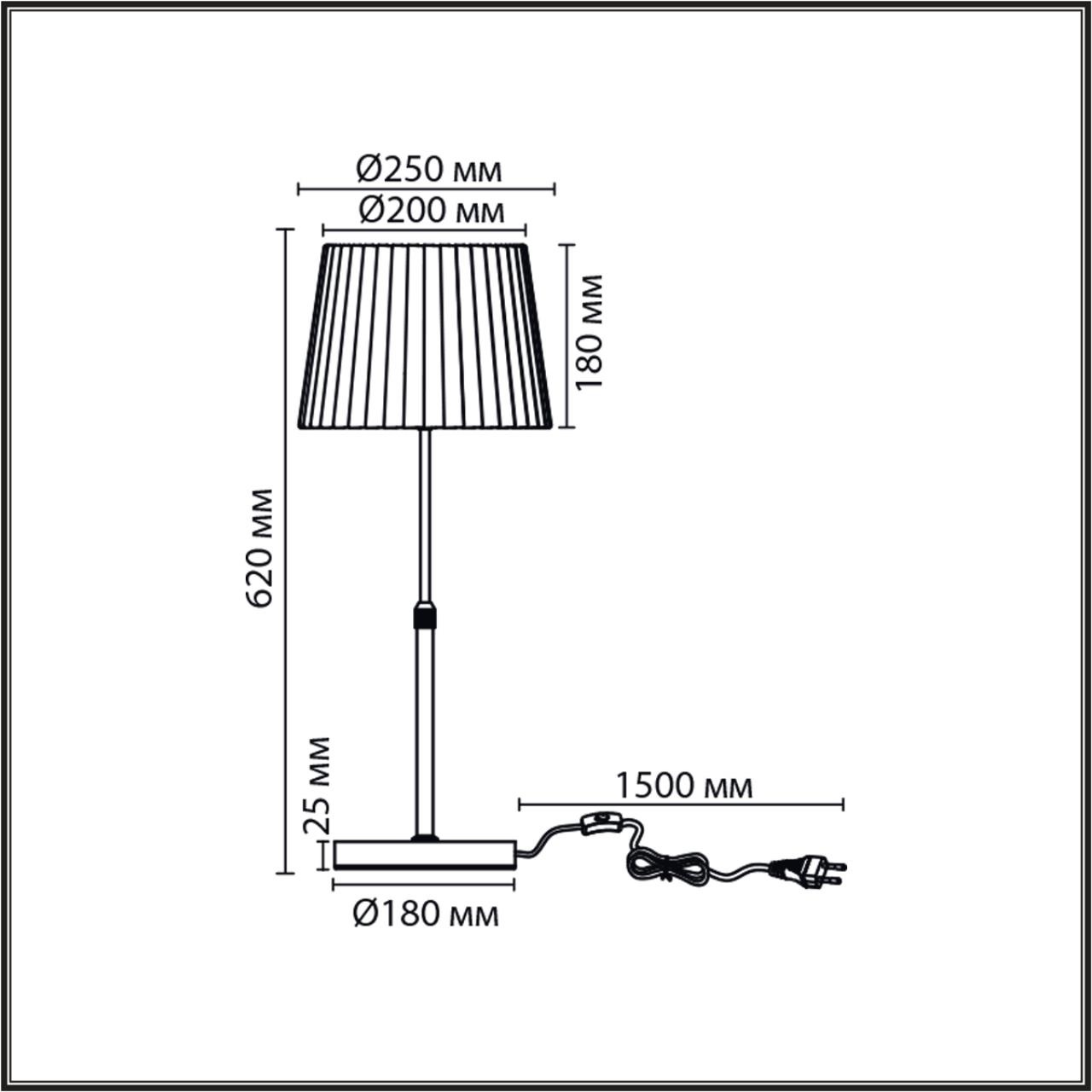 Изображение товара Настольная лампа Lumion Tune 8302/1T бронза черный бежевый классическая с выключателем