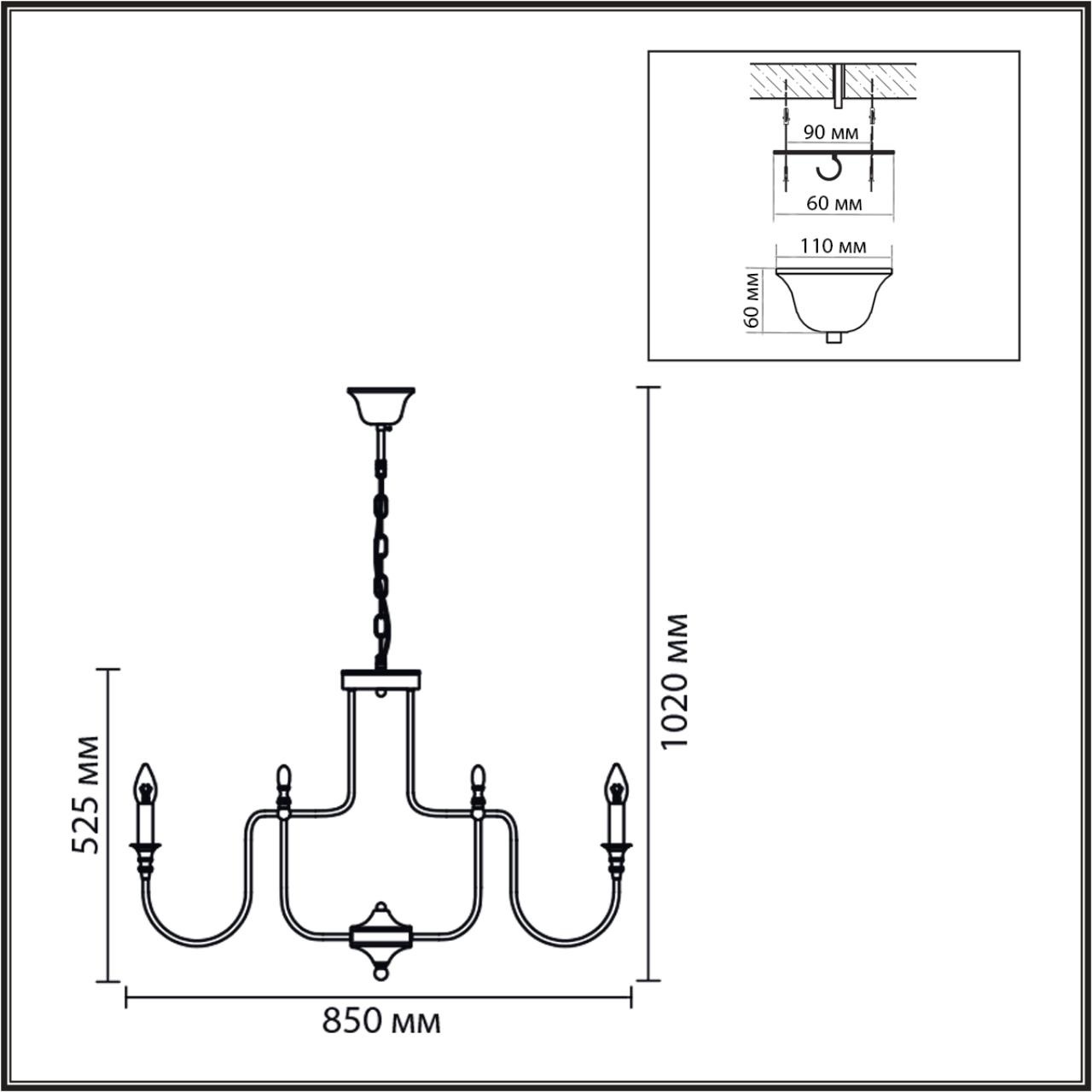 Изображение товара Подвесная люстра Lumion Suana 8317/12 хром/металл E14 12*40W 220V