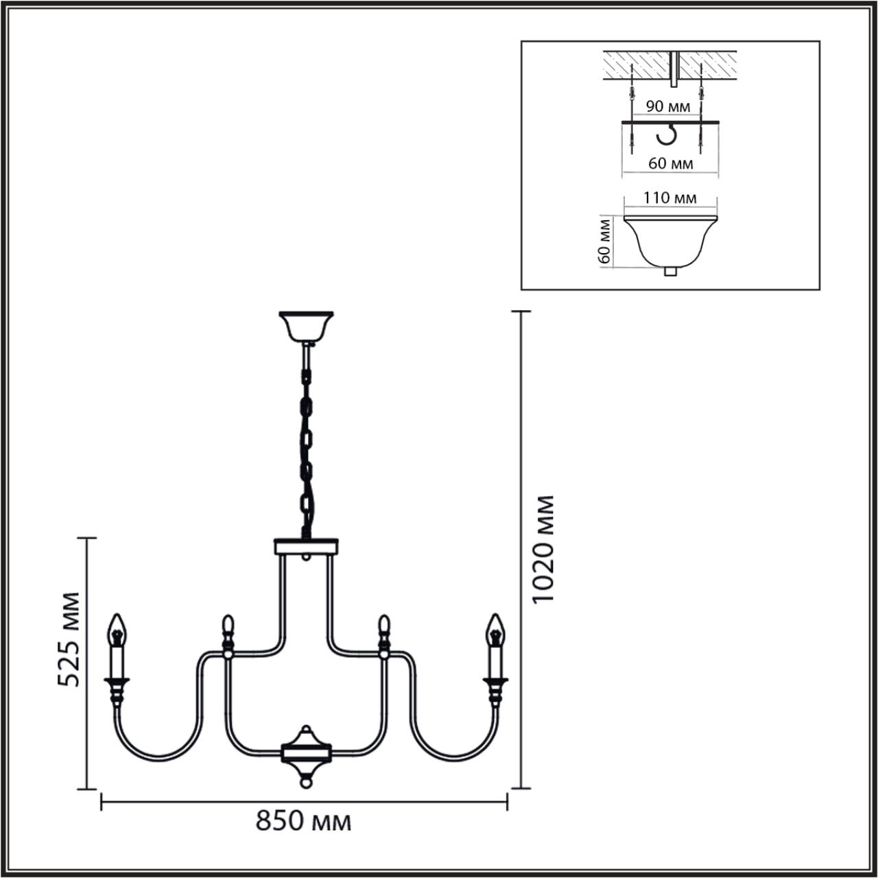 Изображение товара Подвесная люстра Lumion Suana 8318/12 шампань 12ламп E14 классика