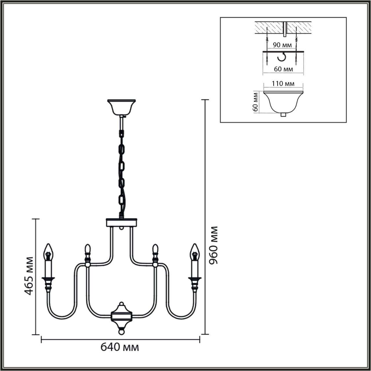 Изображение товара Подвесная люстра Lumion Suana 8318/8 шампань/металл E14 8*40W 220V