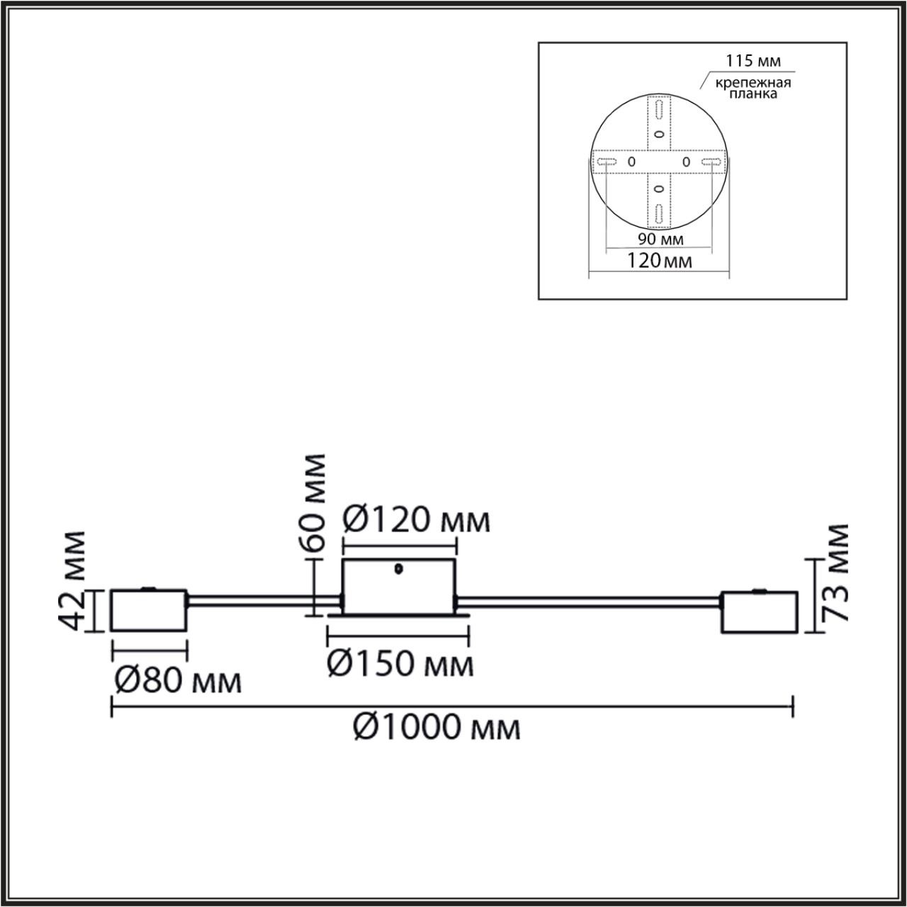 Изображение товара Потолочная люстра Lumion Torina 8344/12C черный, металл GX53 LED 12*7W 220V