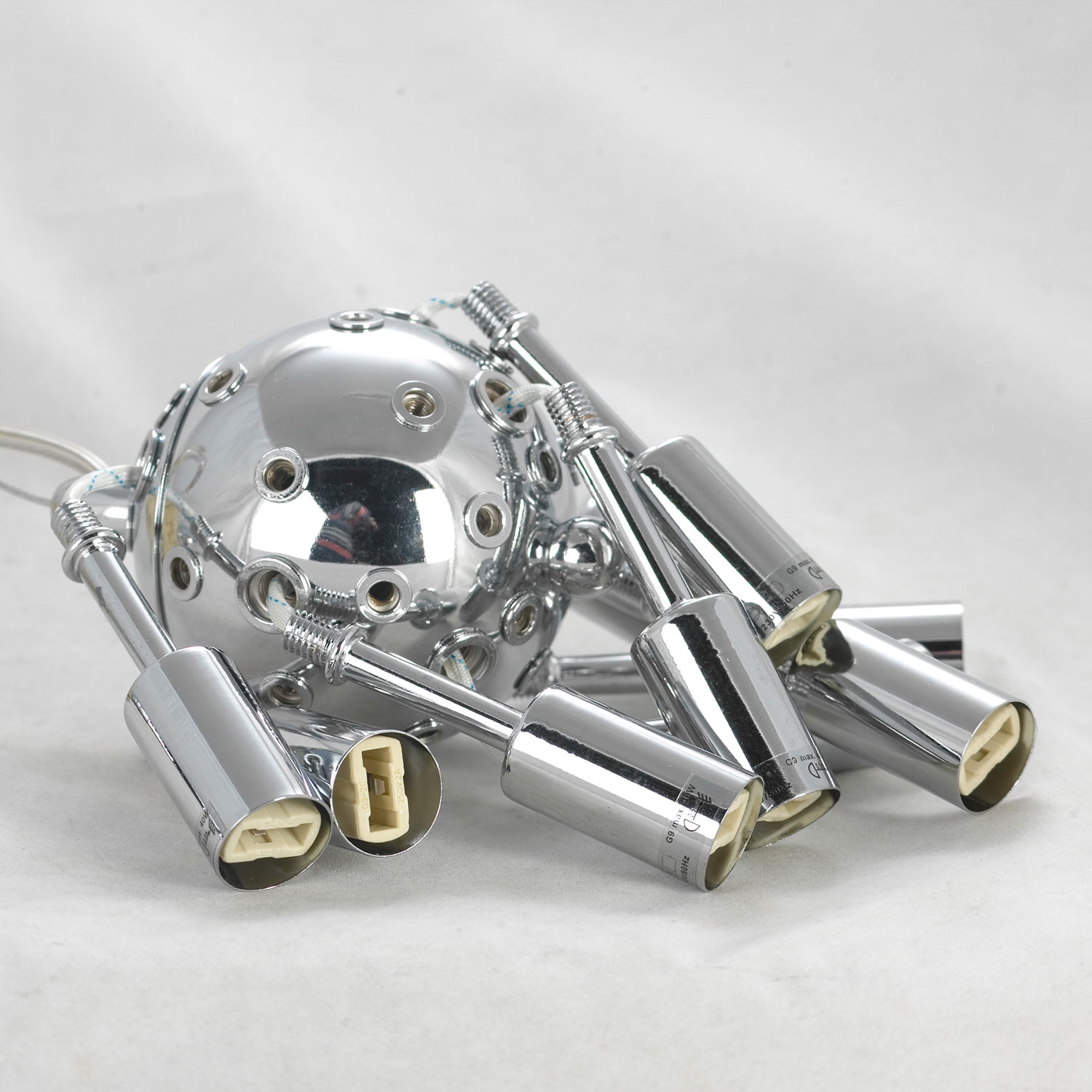 Изображение товара Люстра хрустальная подвесная Lussole LSP-8462 в форме шара модерн дизайн