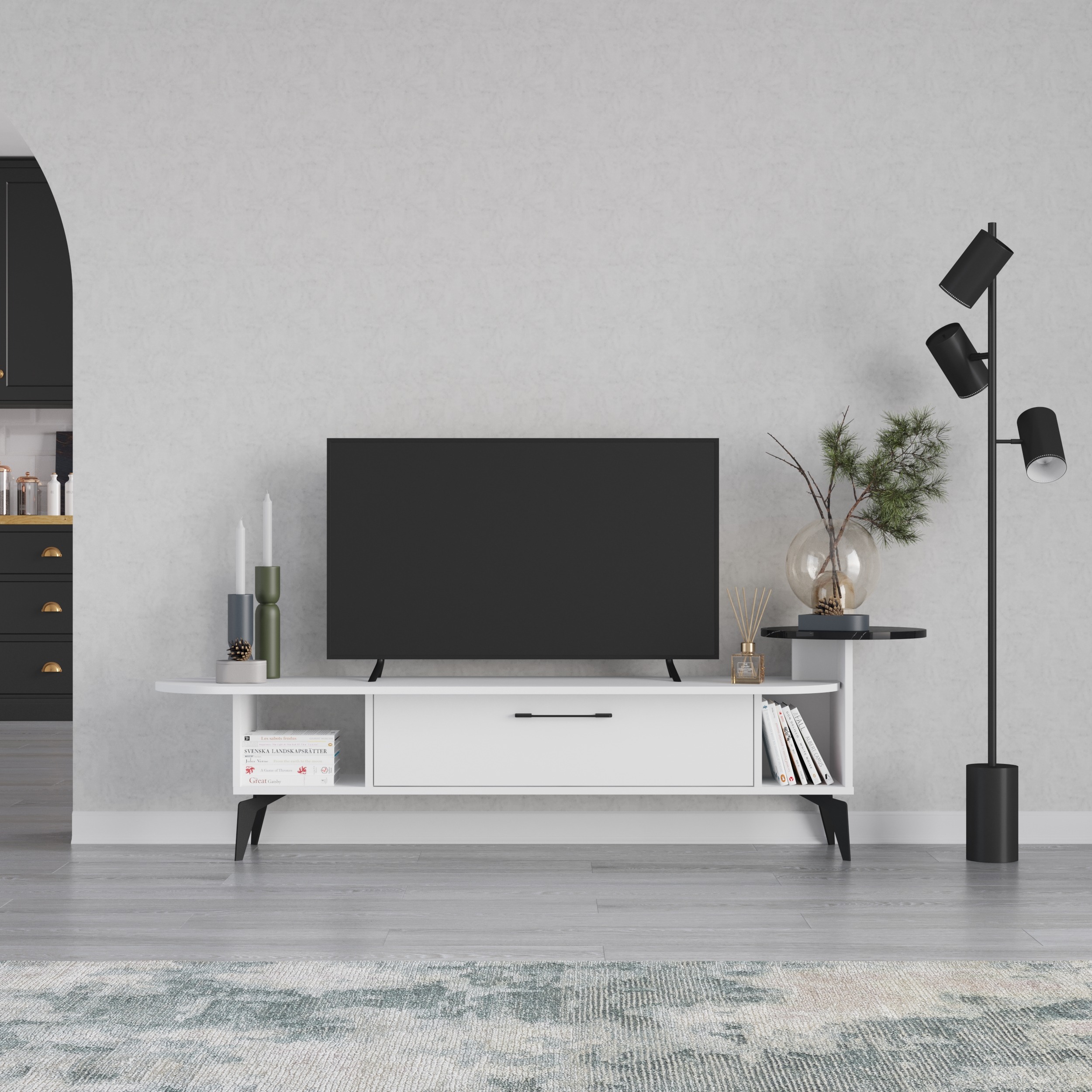 ТВ тумба LEVE ADA TV STAND купить выгодно в интернет-магазине Лю.ру -  Доставка в Москве, по России