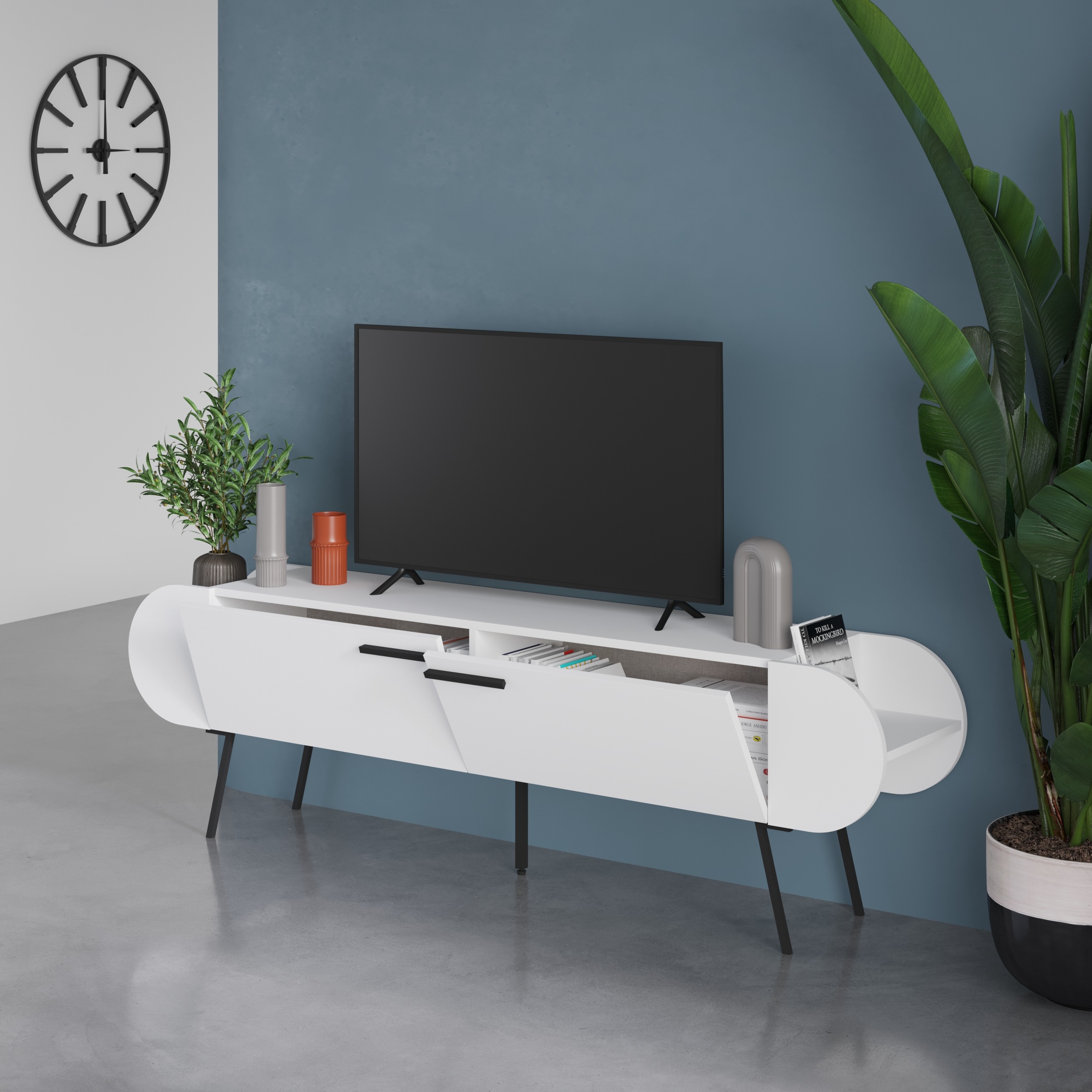 ТВ тумба LEVE CAPSULE TV STAND LEV00521 купить выгодно в интернет-магазине  Лю.ру - Доставка в Москве, по России