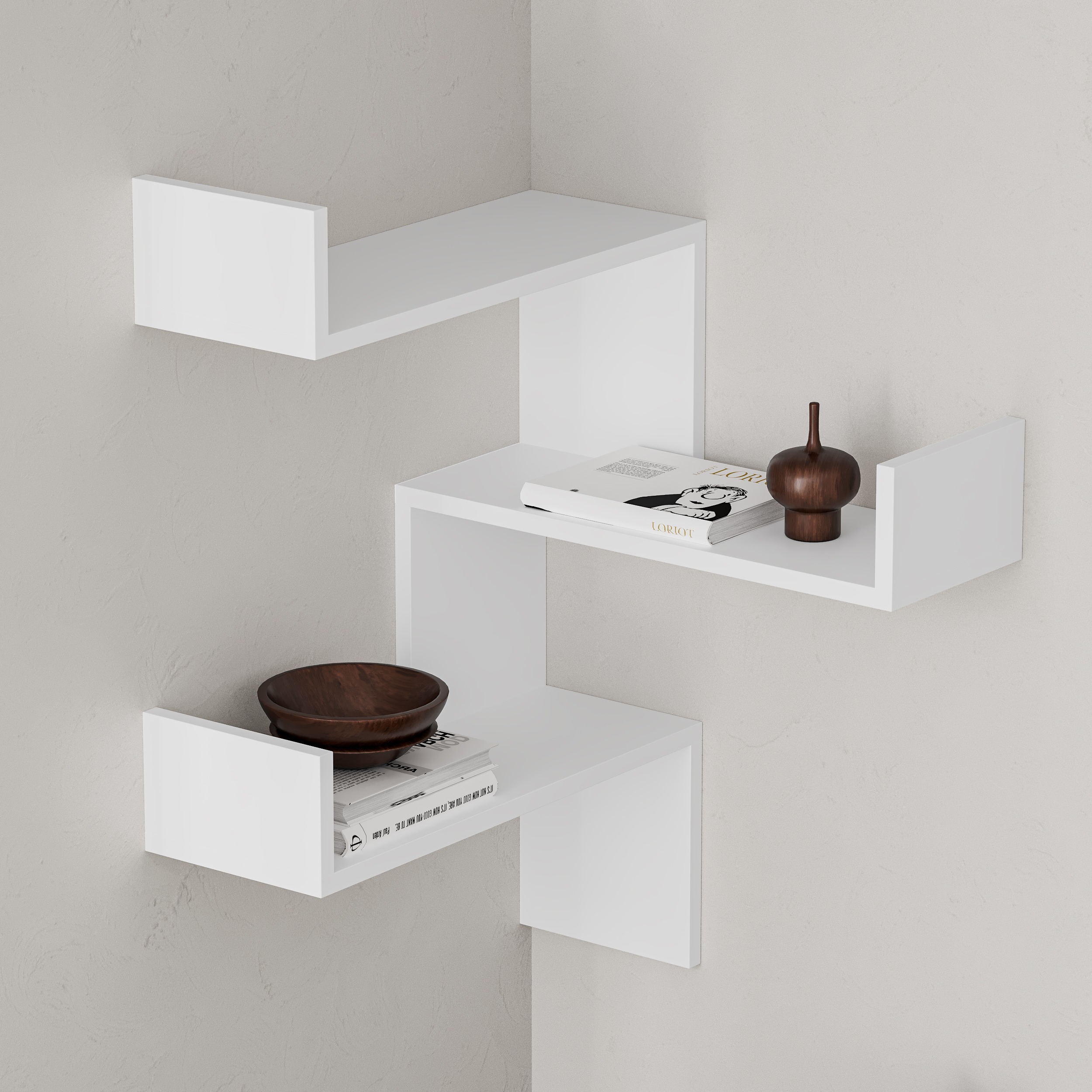 Полка угловая LEVE LUKSA CORNER BOOKCASE LEV00851 купить выгодно в  интернет-магазине Лю.ру - Доставка в Москве, по России