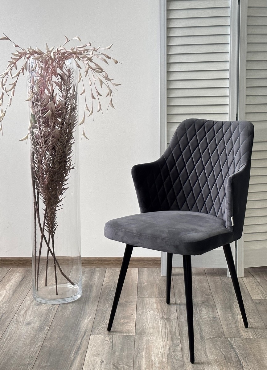 Изображение товара Современный обеденный стул HERMAN 360 град. BM-3 из велюра с металлокаркасом