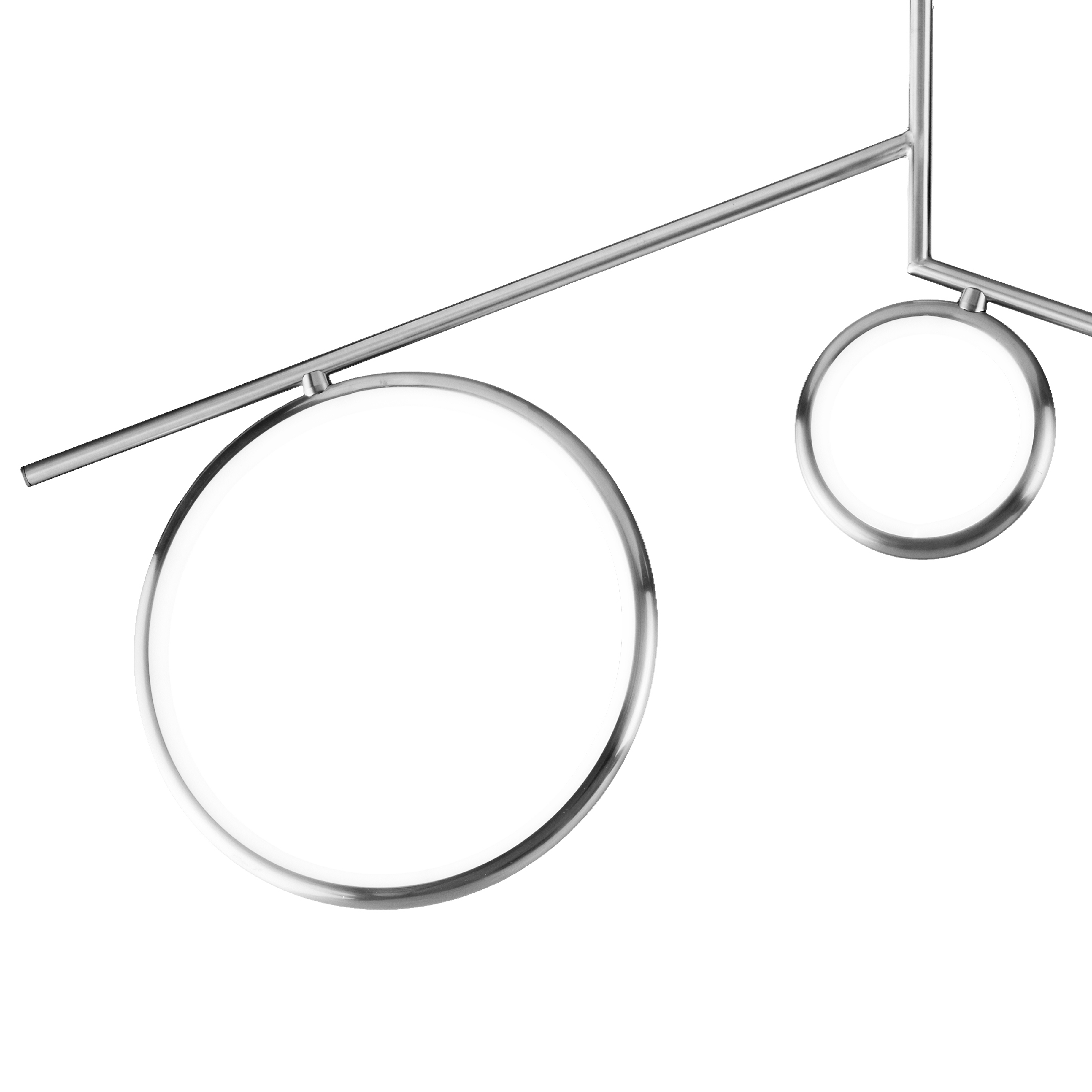 Изображение товара Потолочная LED люстра Mantra Olimpia 6590 кольцо современная охромированная