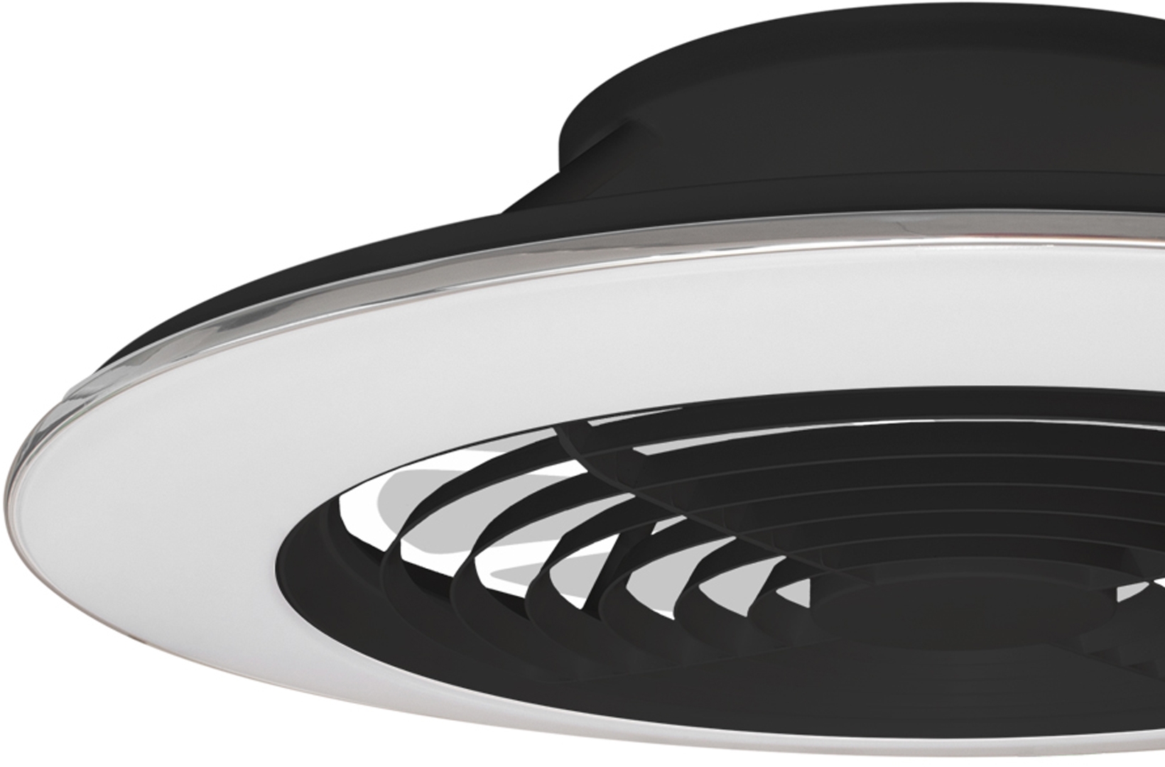 Изображение товара Потолочная люстра для гостиной с сенсорным управлением светодиодная с вентилятором пультом и управлением смартфоном регулировкой цветовой температуры яркости Mantra Alisio 7492 (Умный дом)