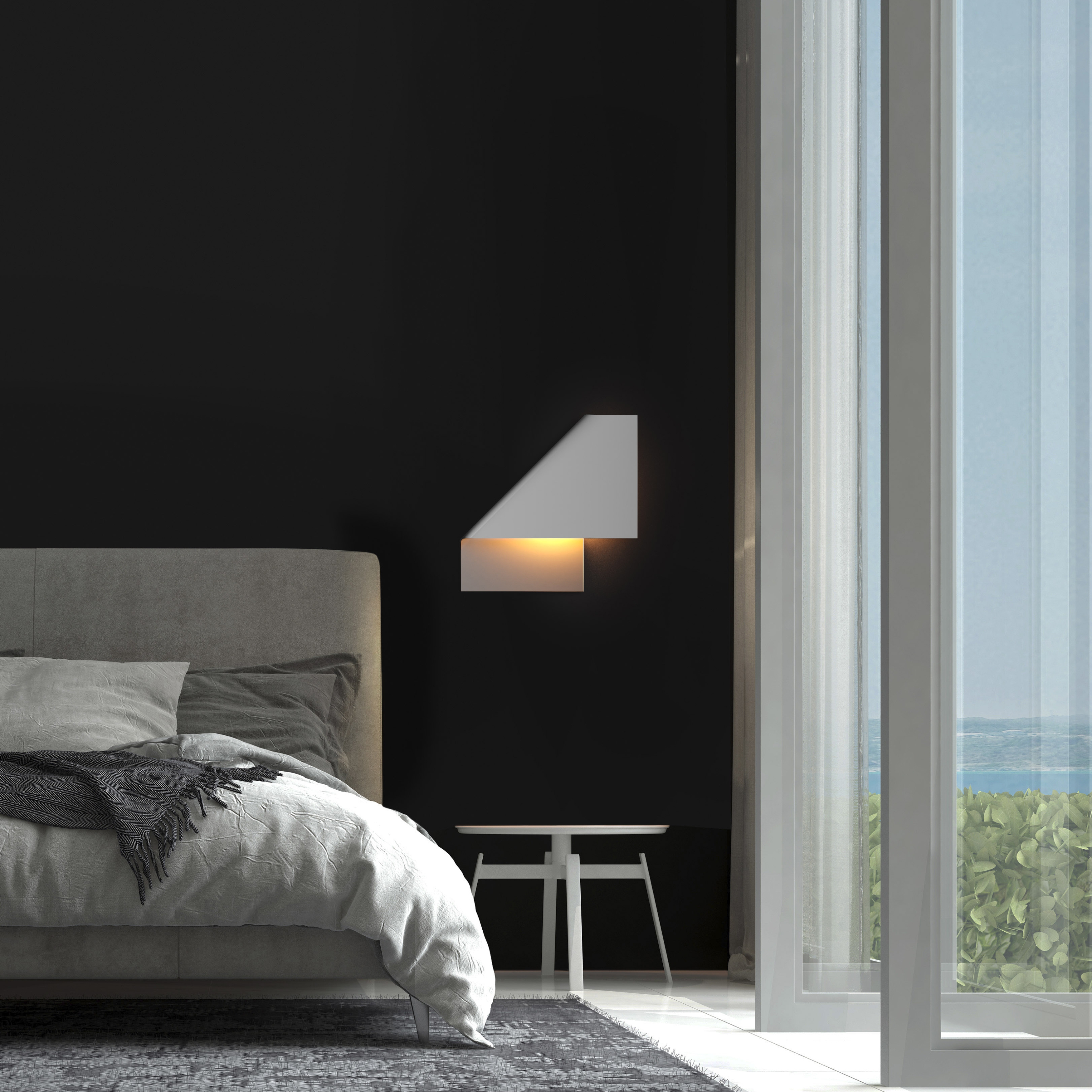 Изображение товара Настенный светильник светодиодный Mantra Luppi 7693 стиль модерн белый