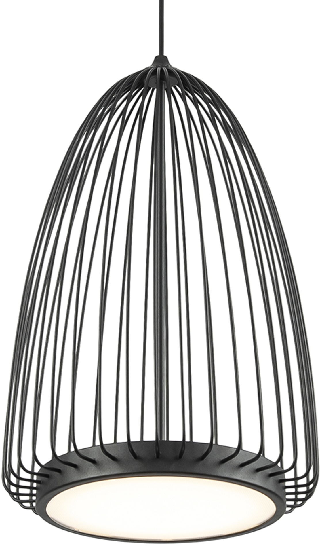 Изображение товара Подвесной светодиодный светильник Mantra Smart 9017, регулировка высоты, черный металл