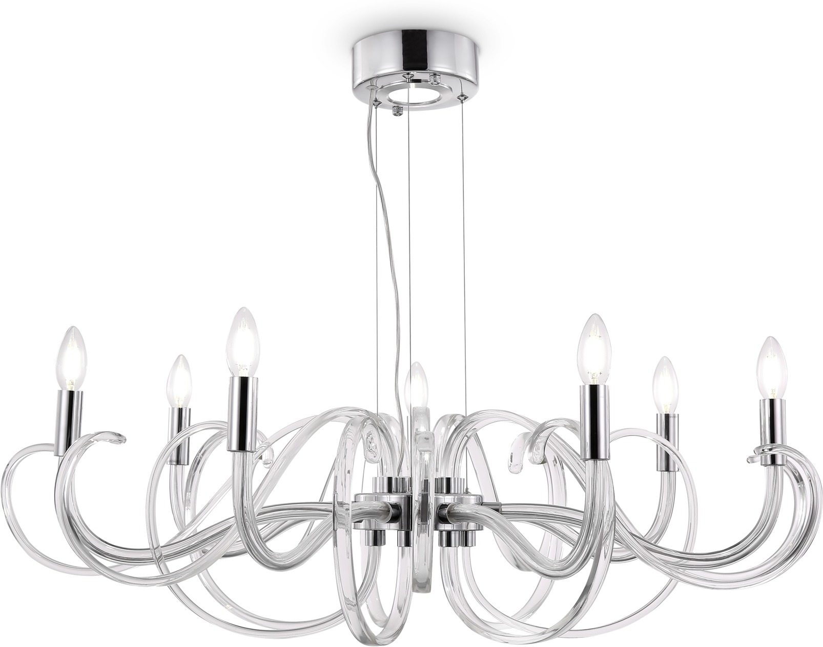 Изображение товара Подвесная люстра Maytoni Atlanta MOD051PL-07TR в виде свечи