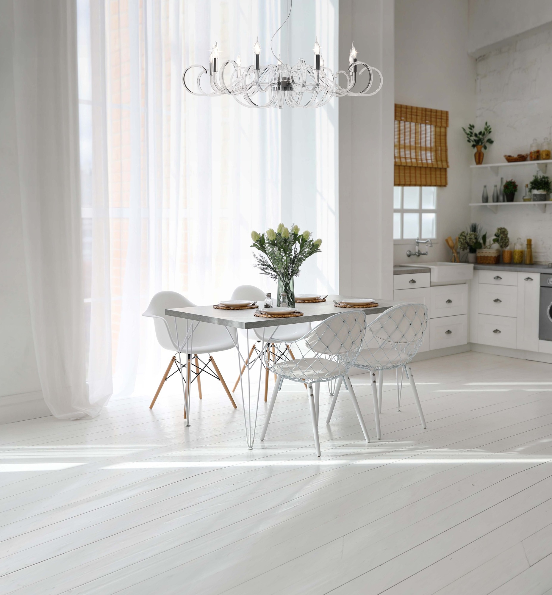 Изображение товара Подвесная люстра Maytoni Atlanta MOD051PL-09TR в виде свечи классика 9 ламп