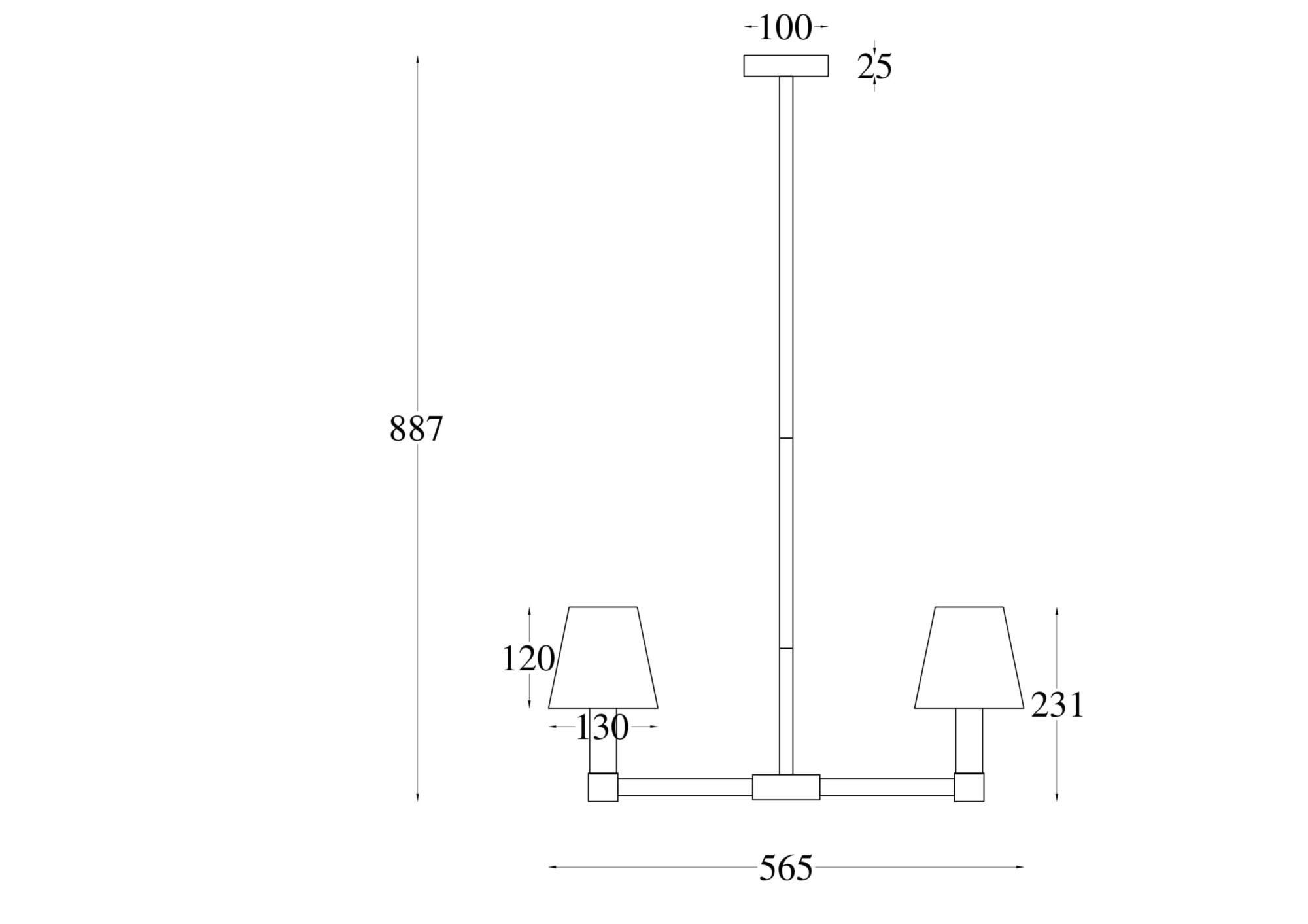 Изображение товара Потолочная люстра Maytoni Tet-a-tet MOD104PL-05B