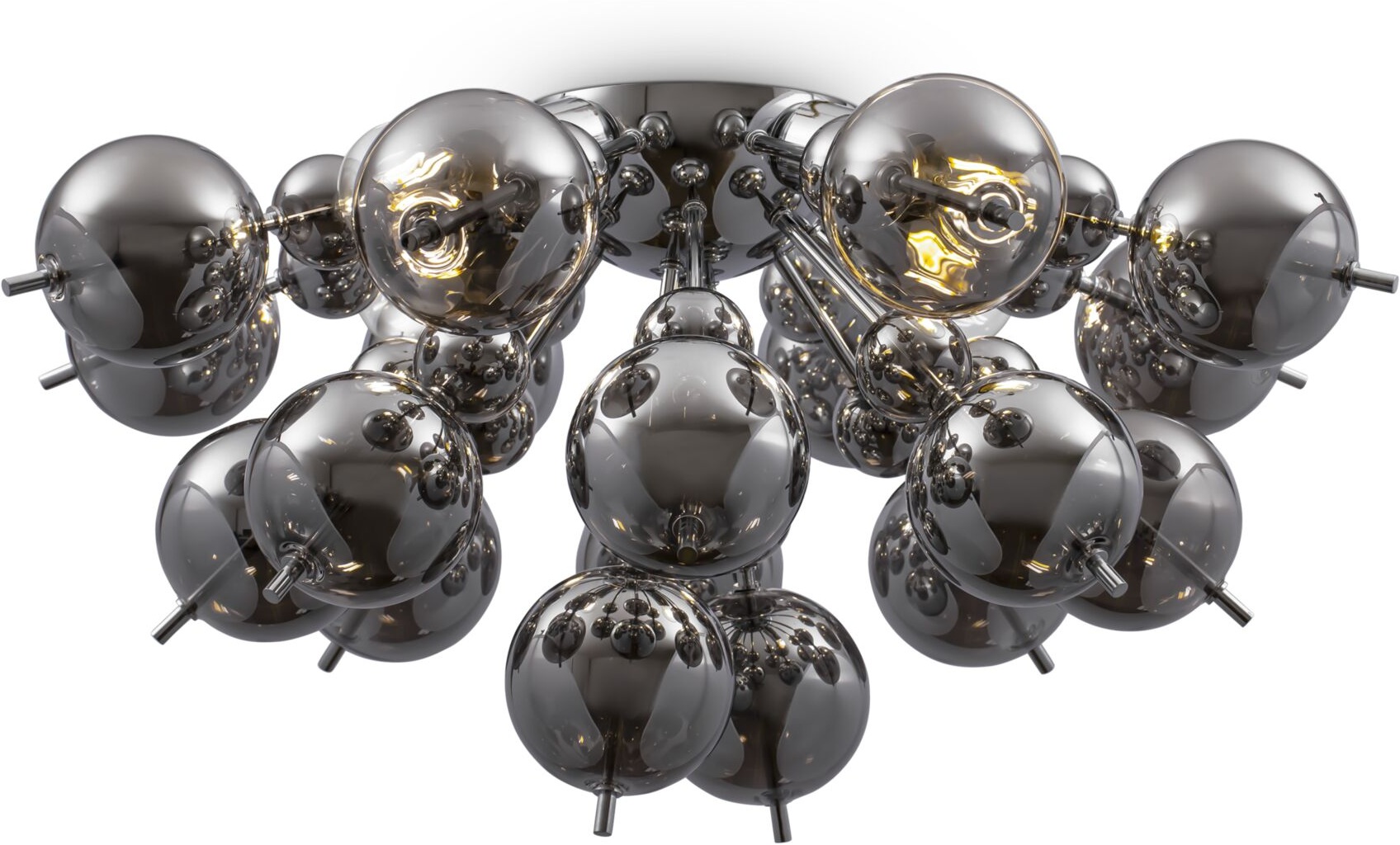 Изображение товара Потолочная люстра Maytoni Bolla MOD133CL-04CH стиль модерн 4 плафона стекло серый