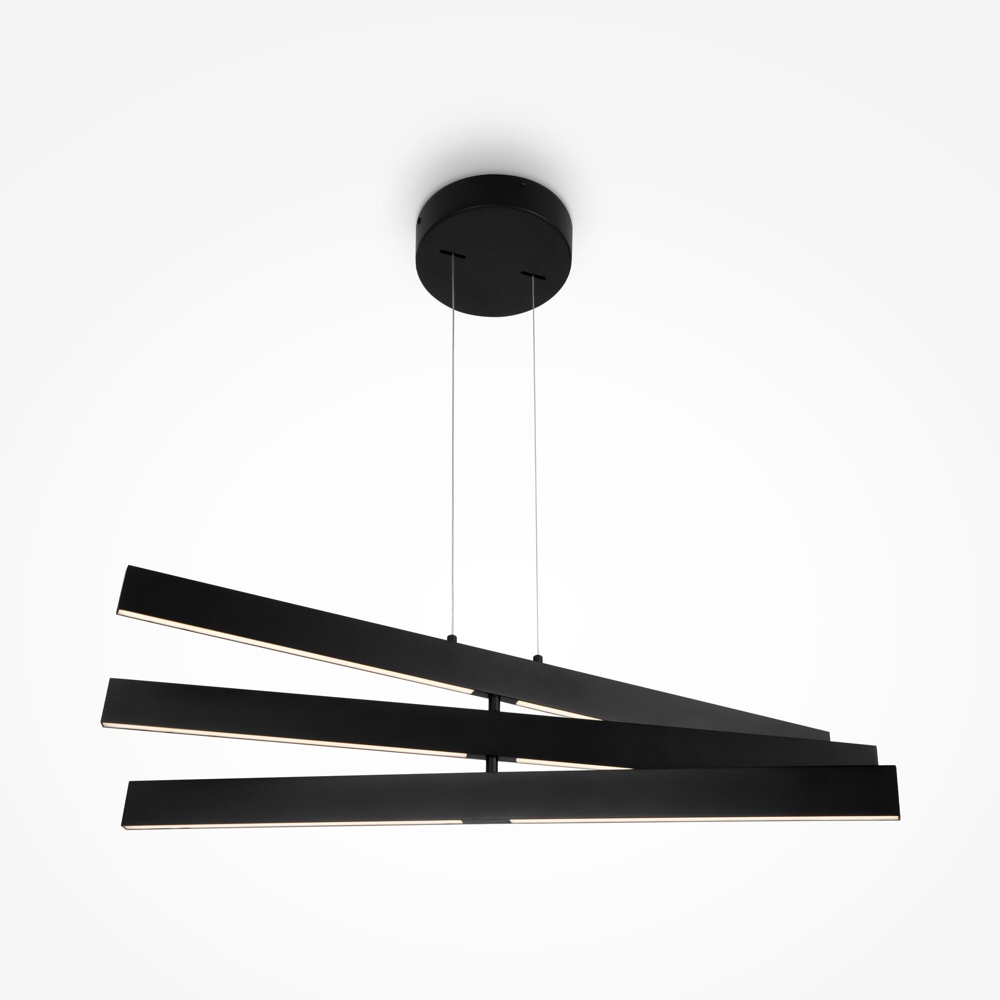 Изображение товара Подвесной светодиодный светильник Maytoni Origami MOD163PL-L38B4K 3 плафона нейтральный свет