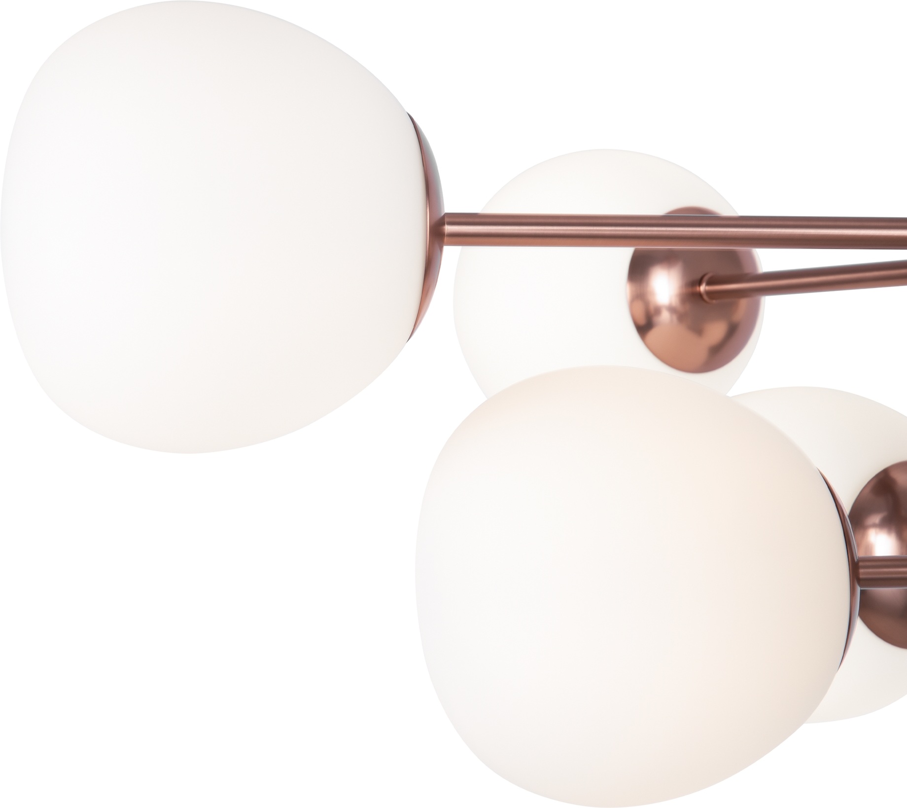 Изображение товара Потолочная люстра Maytoni Erich MOD221PL-10G на штанге 10 шариков модерн белая