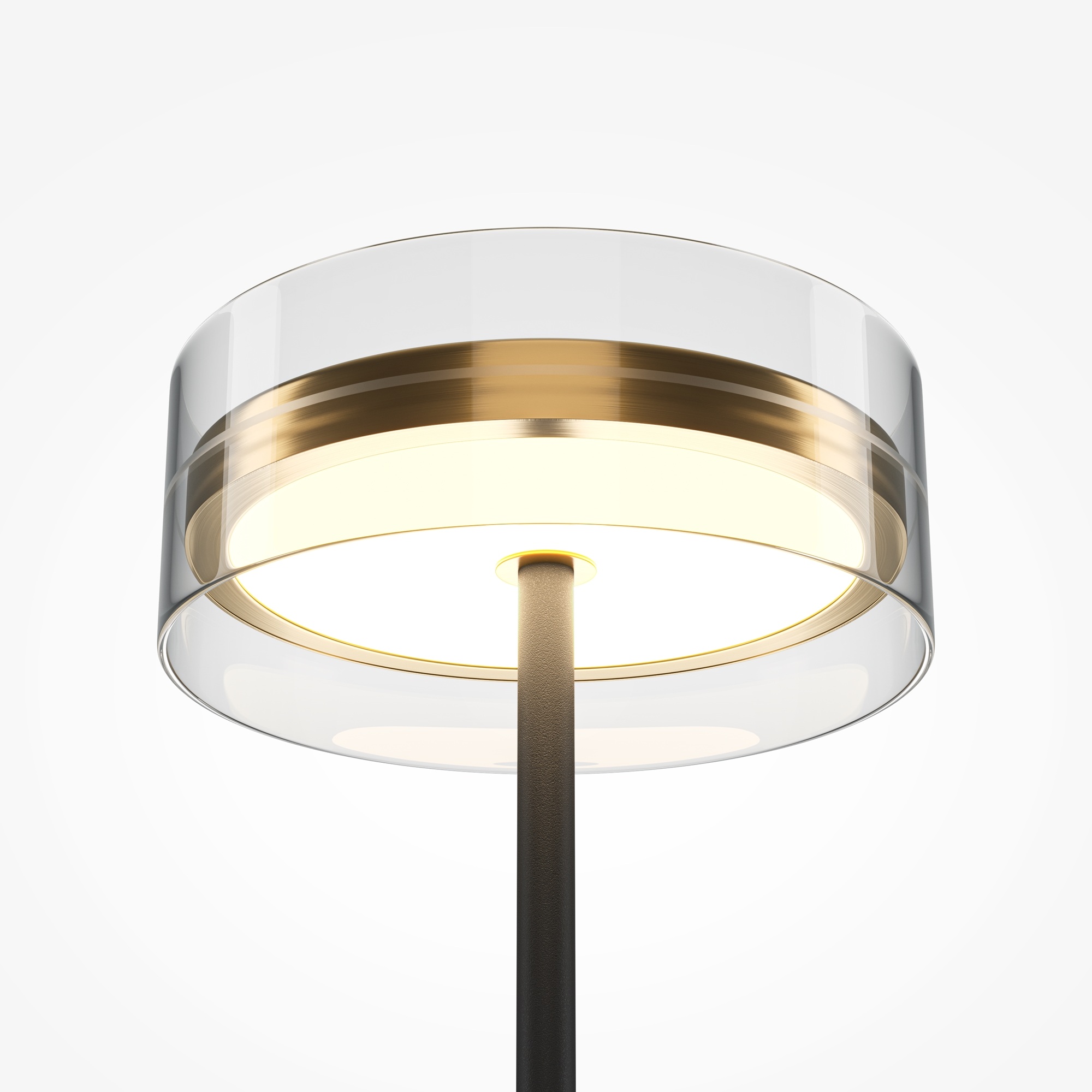 Изображение товара Современный напольный светодиодный торшер Maytoni Dress code 30 см черный стекло