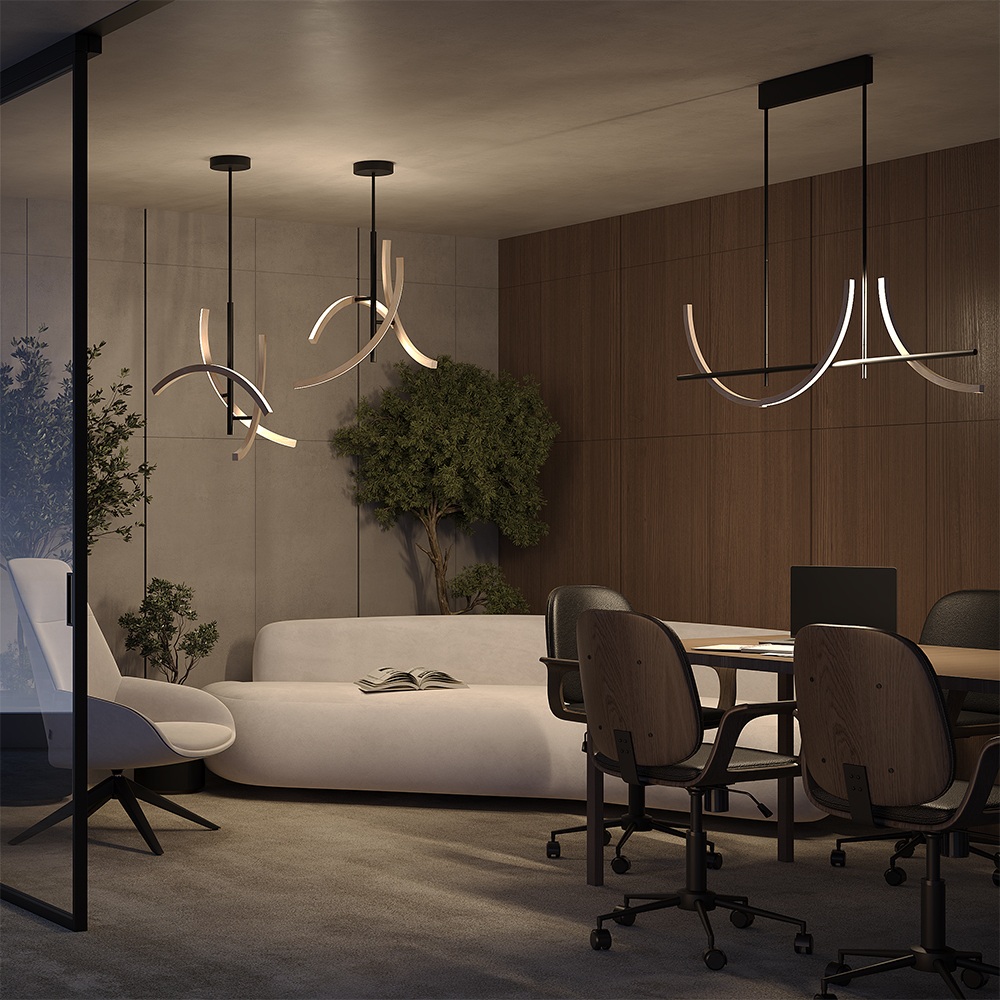 Изображение товара Потолочная светодиодная люстра Maytoni Wabi MOD428PL-L27BK